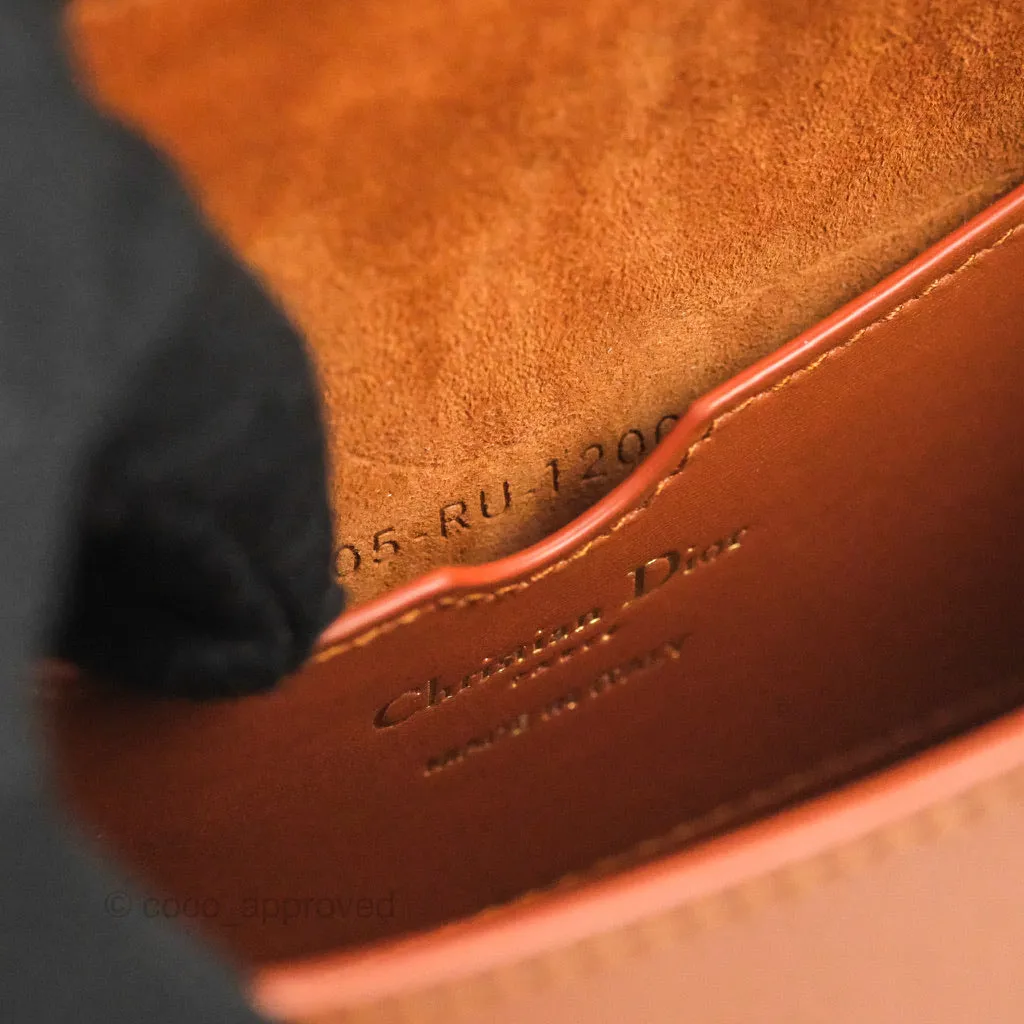 Dior Medium Bobby Bag Tan Calfskin Gold Hardware