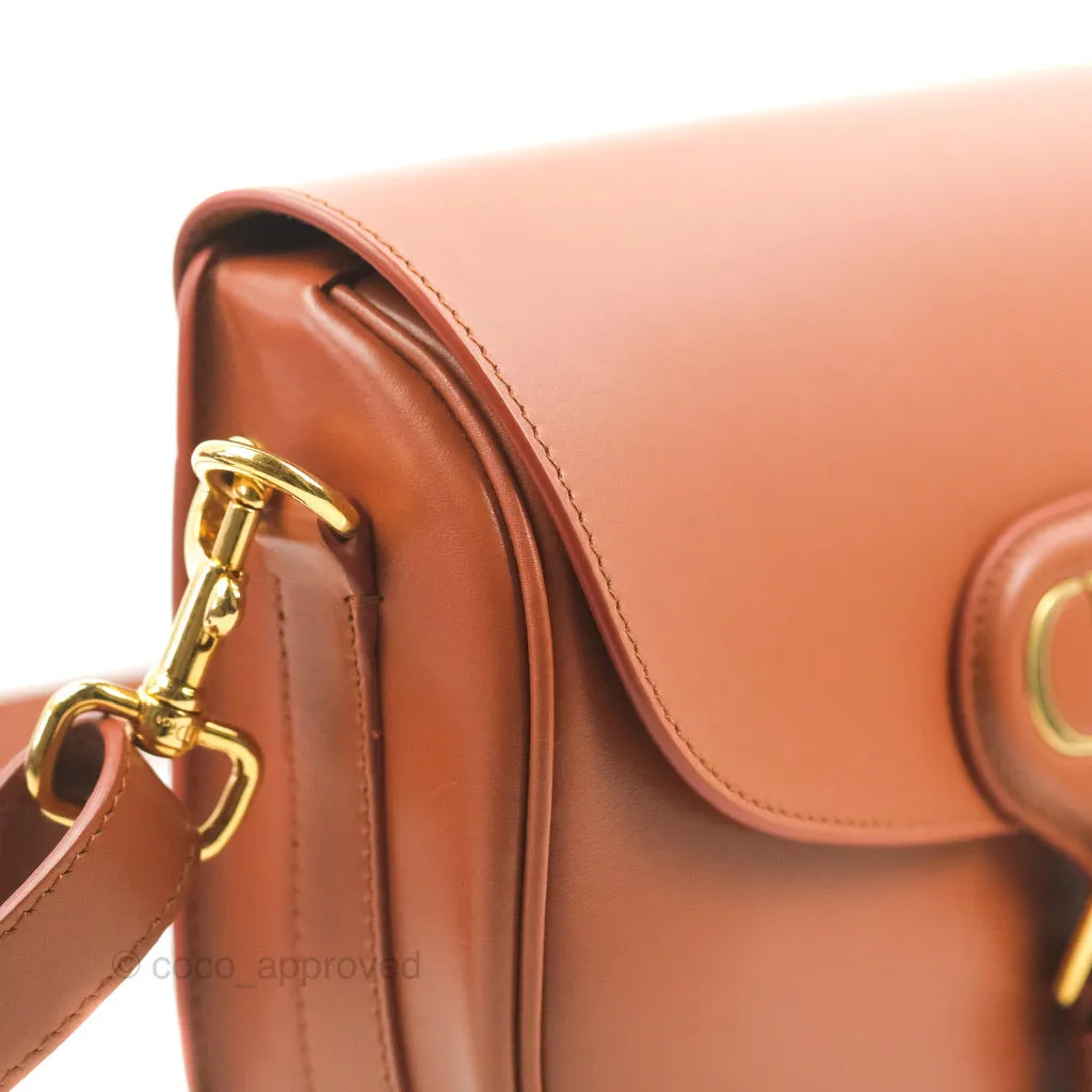 Dior Medium Bobby Bag Tan Calfskin Gold Hardware