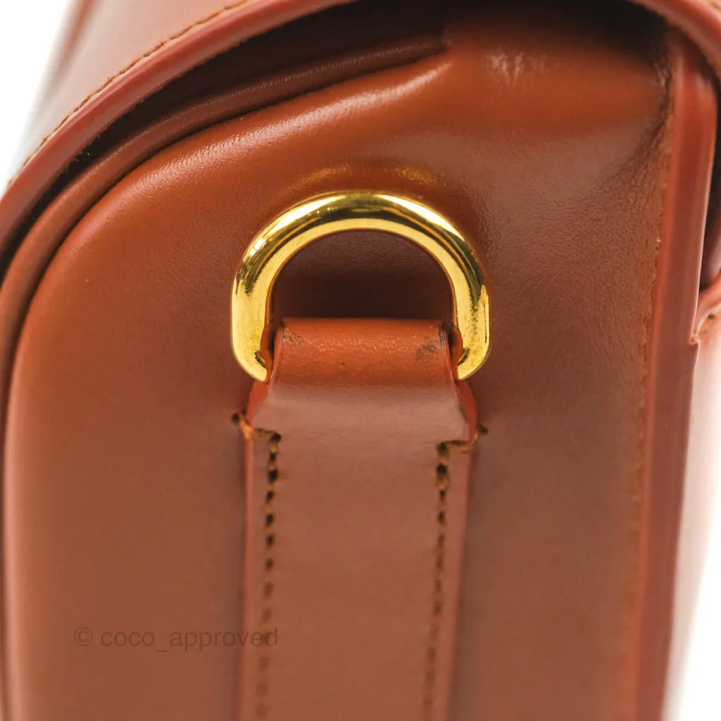 Dior Medium Bobby Bag Tan Calfskin Gold Hardware