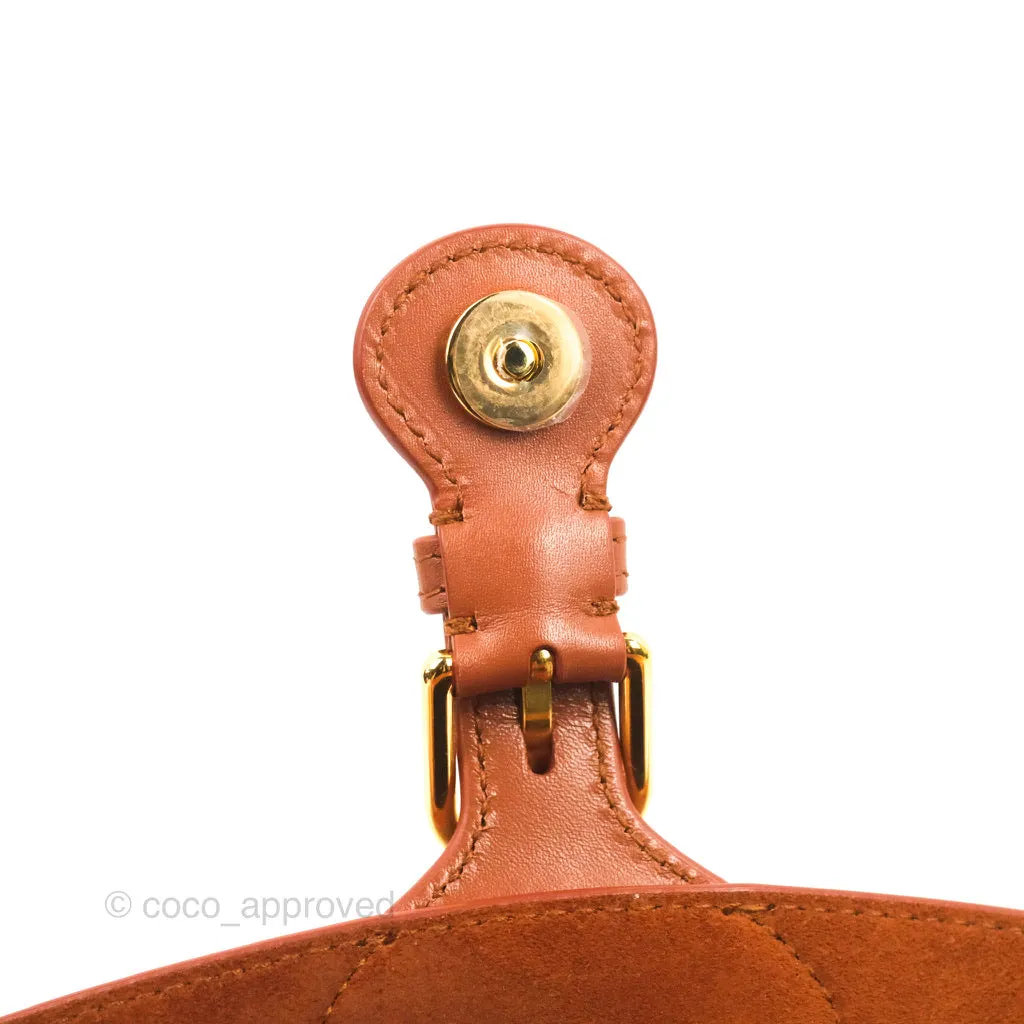Dior Medium Bobby Bag Tan Calfskin Gold Hardware