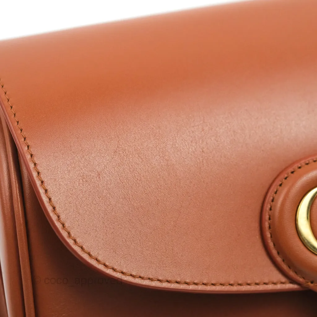 Dior Medium Bobby Bag Tan Calfskin Gold Hardware
