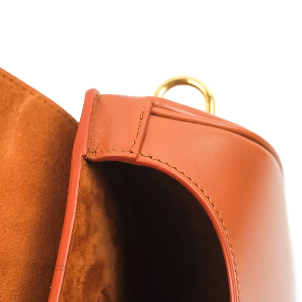 Dior Medium Bobby Bag Tan Calfskin Gold Hardware