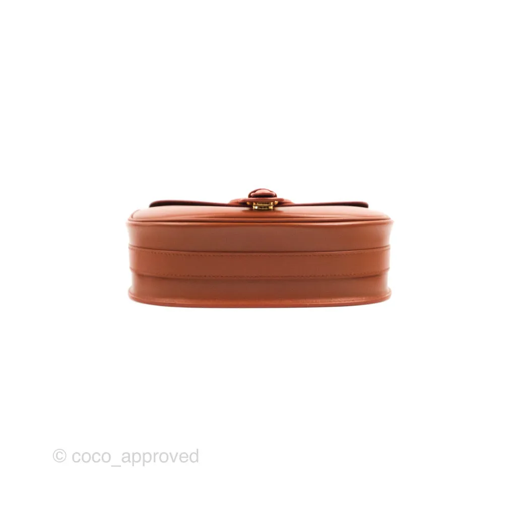 Dior Medium Bobby Bag Tan Calfskin Gold Hardware