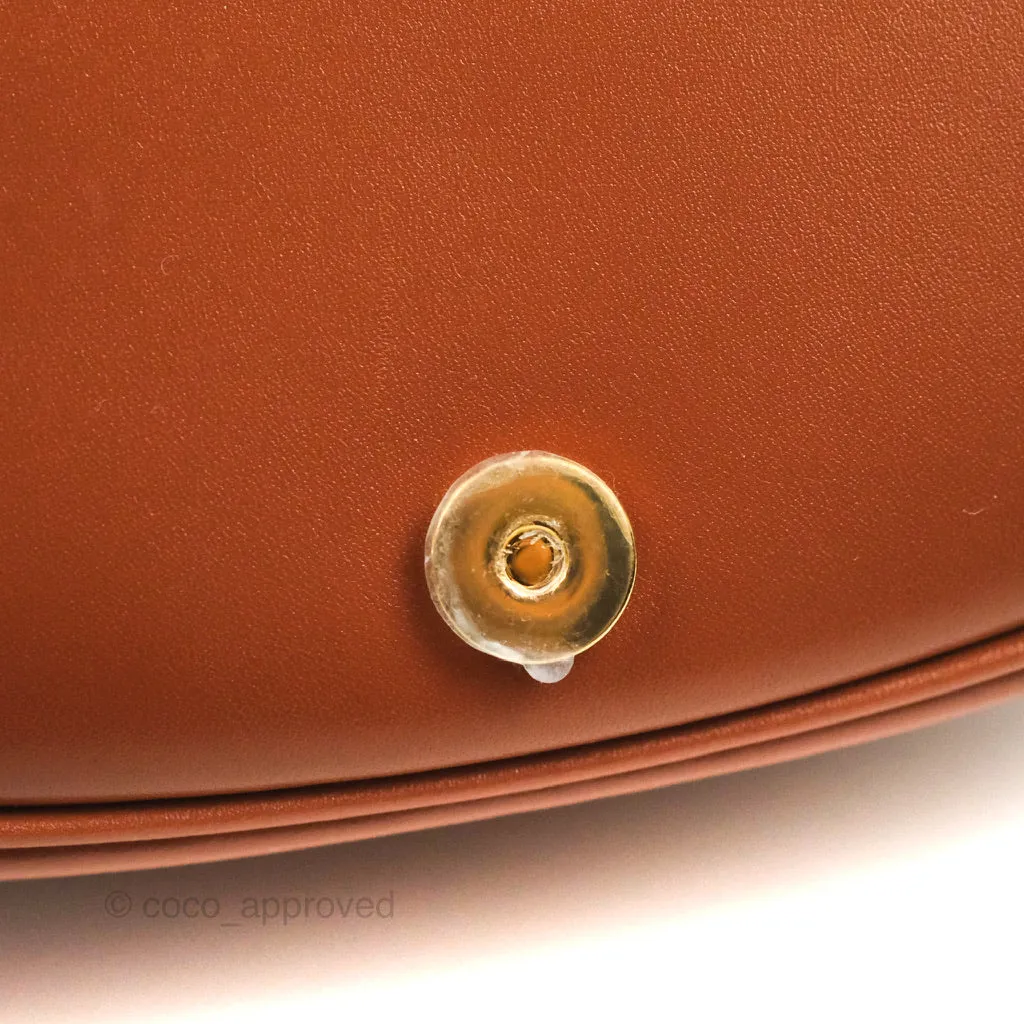 Dior Medium Bobby Bag Tan Calfskin Gold Hardware