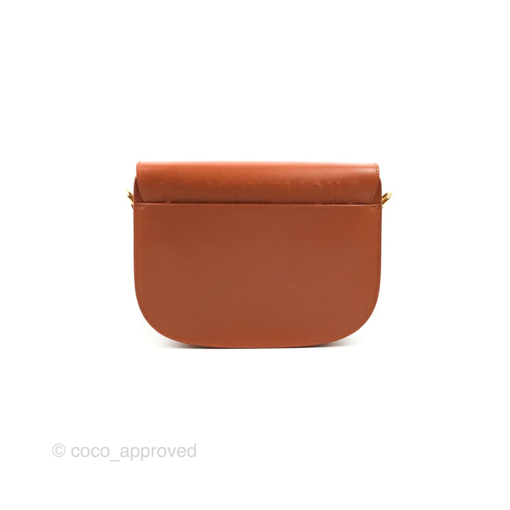 Dior Medium Bobby Bag Tan Calfskin Gold Hardware