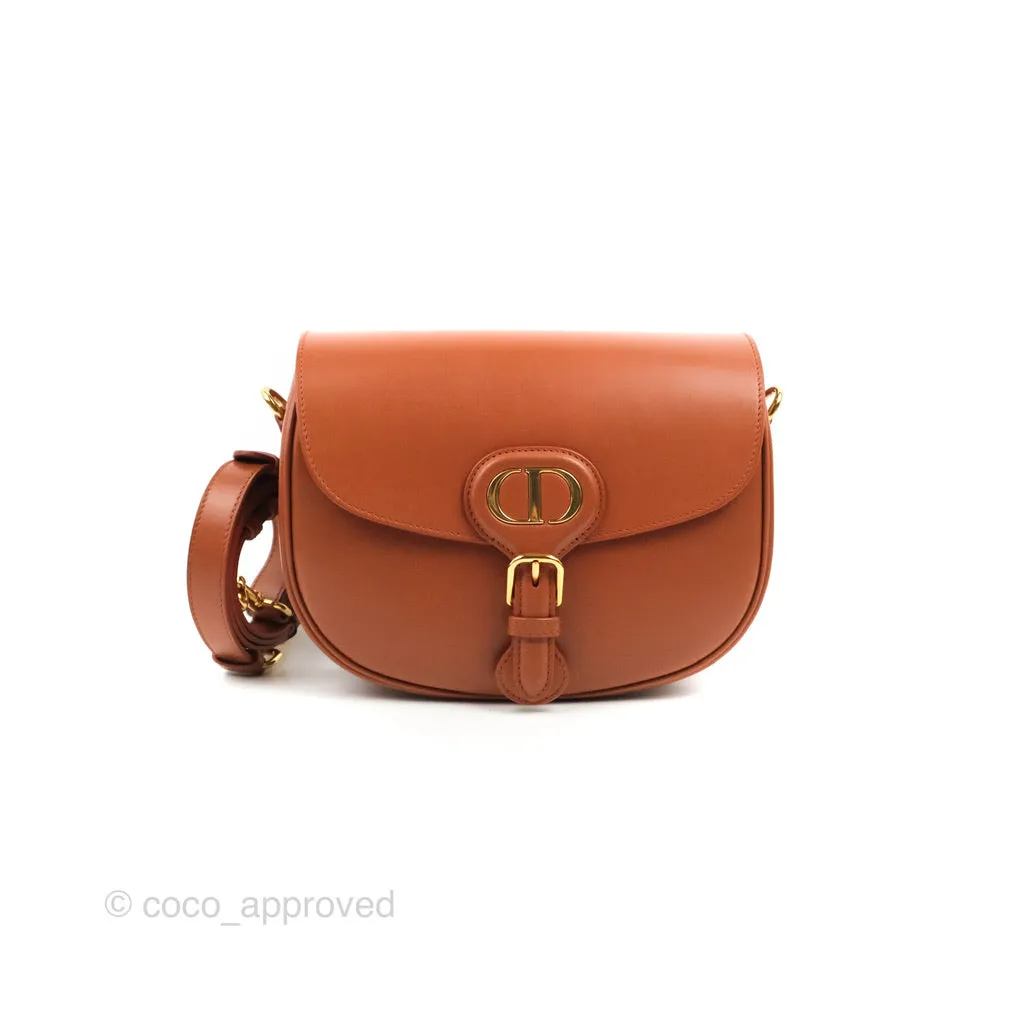 Dior Medium Bobby Bag Tan Calfskin Gold Hardware