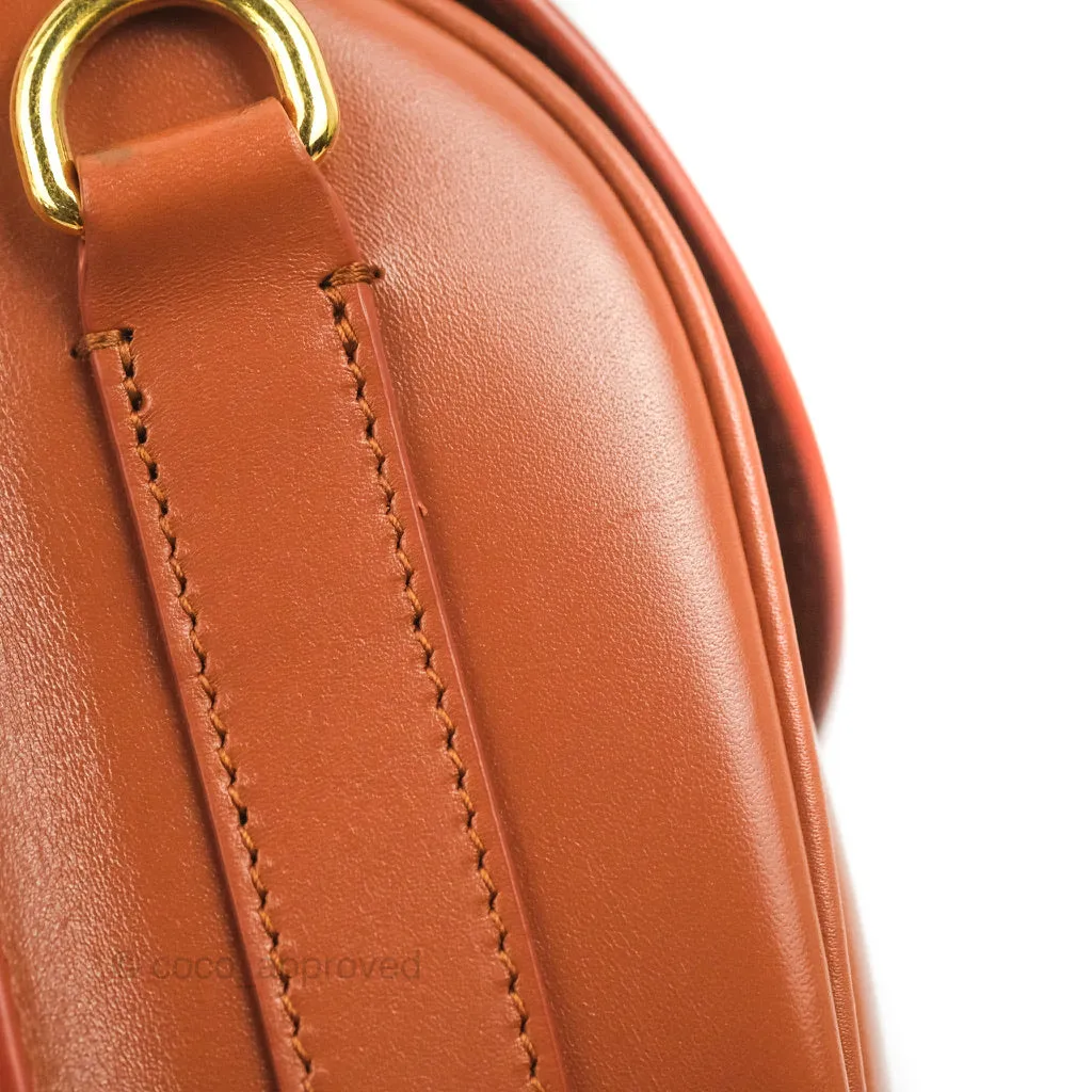 Dior Medium Bobby Bag Tan Calfskin Gold Hardware