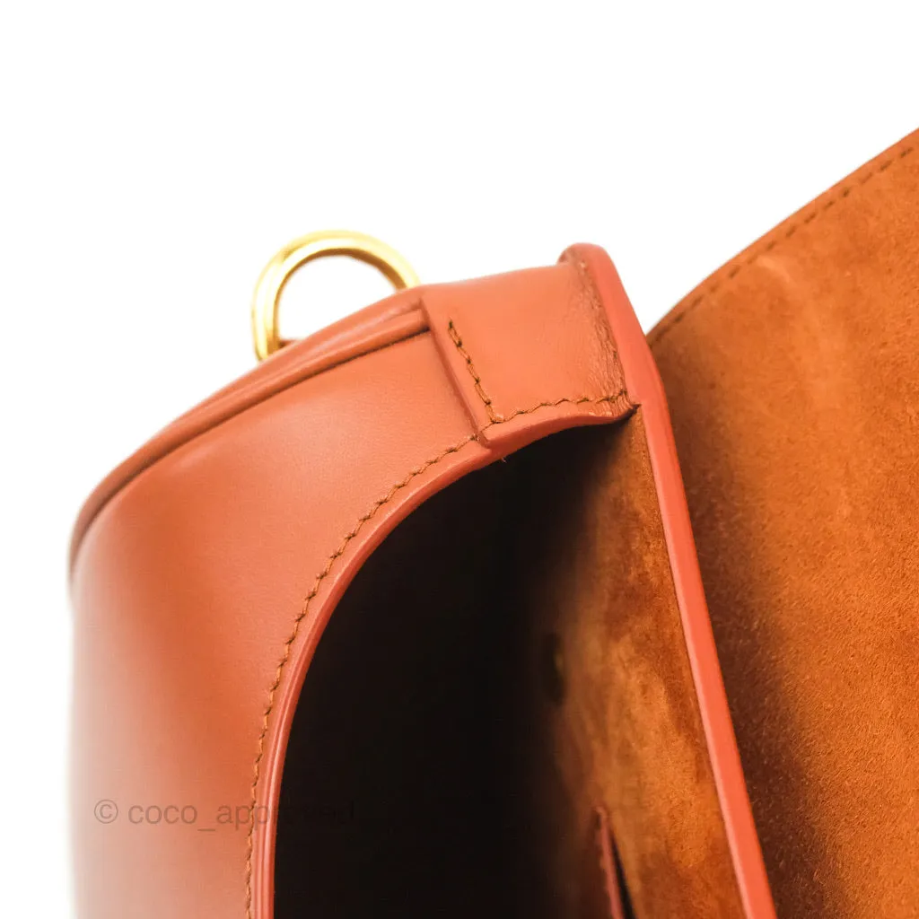 Dior Medium Bobby Bag Tan Calfskin Gold Hardware