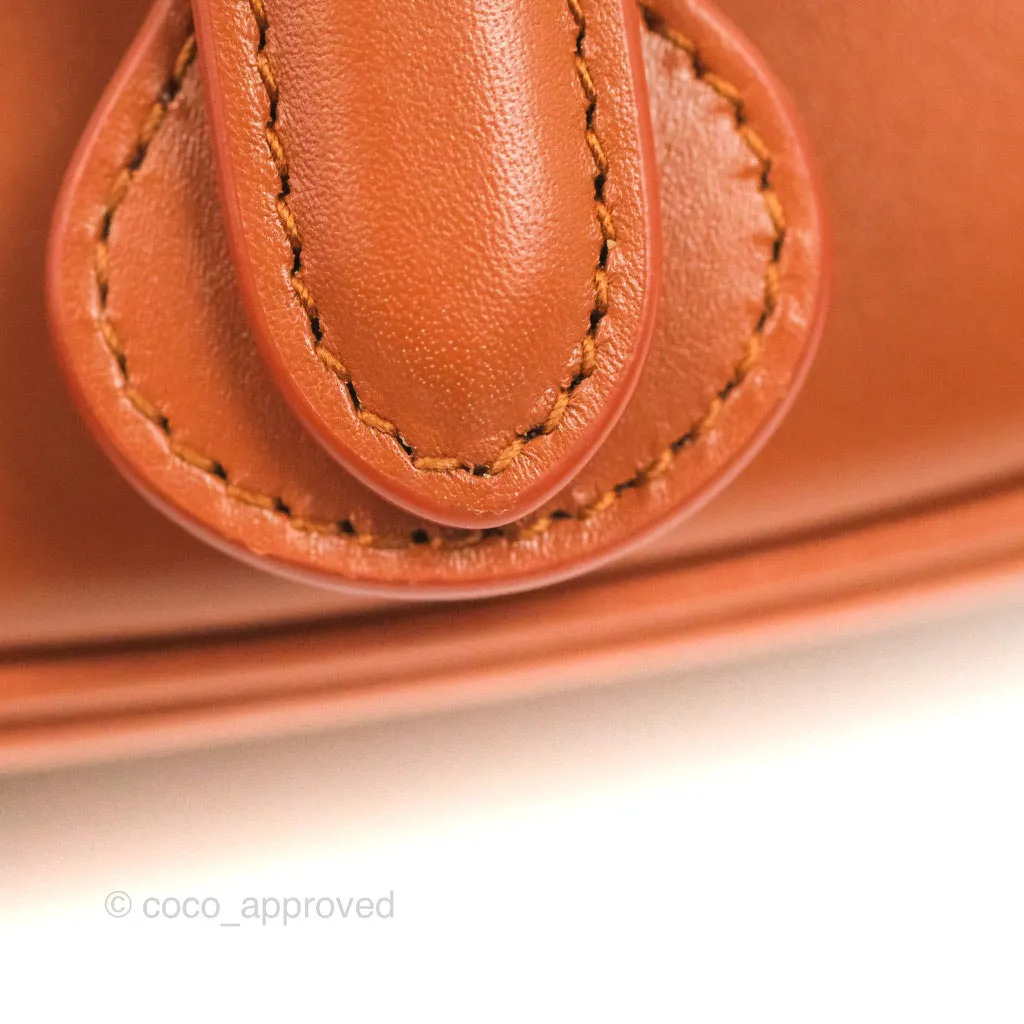 Dior Medium Bobby Bag Tan Calfskin Gold Hardware
