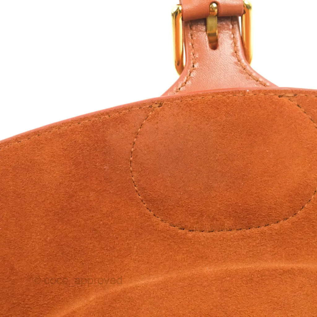 Dior Medium Bobby Bag Tan Calfskin Gold Hardware