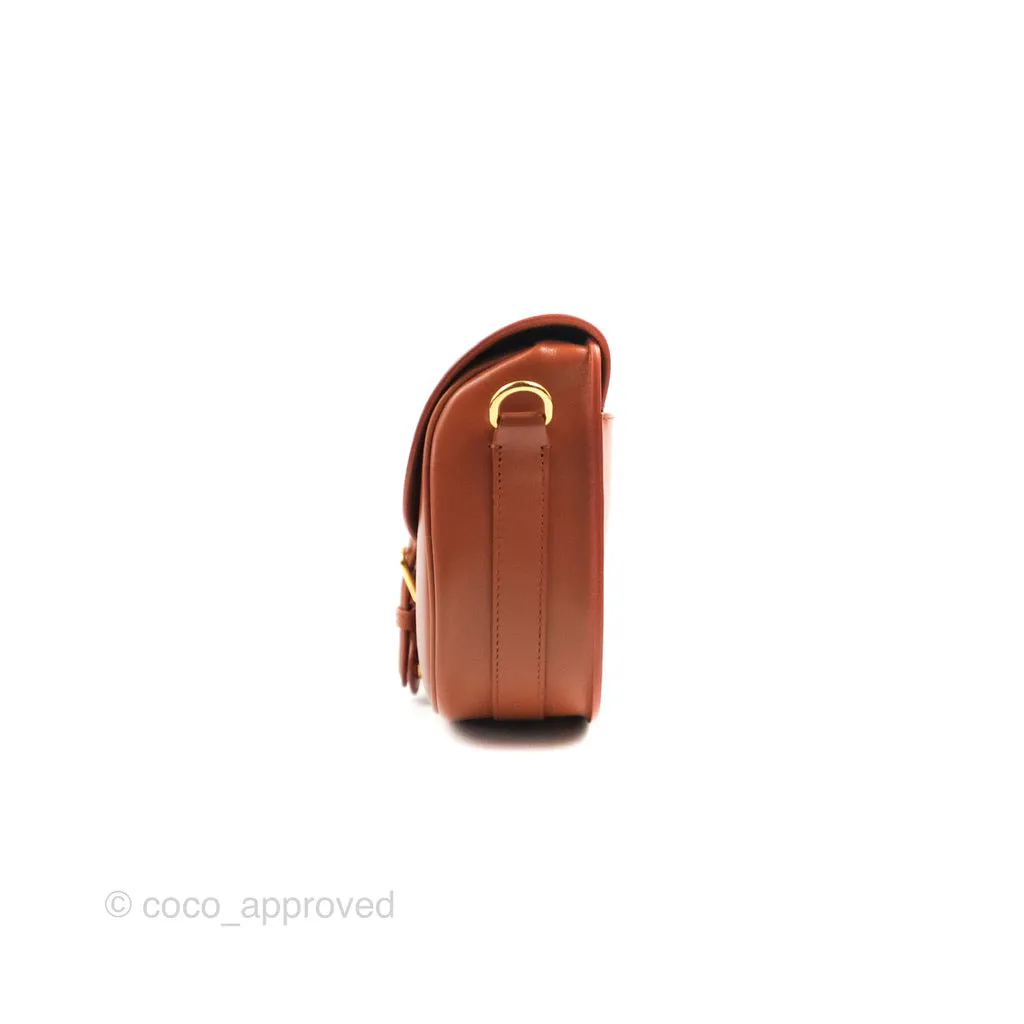 Dior Medium Bobby Bag Tan Calfskin Gold Hardware