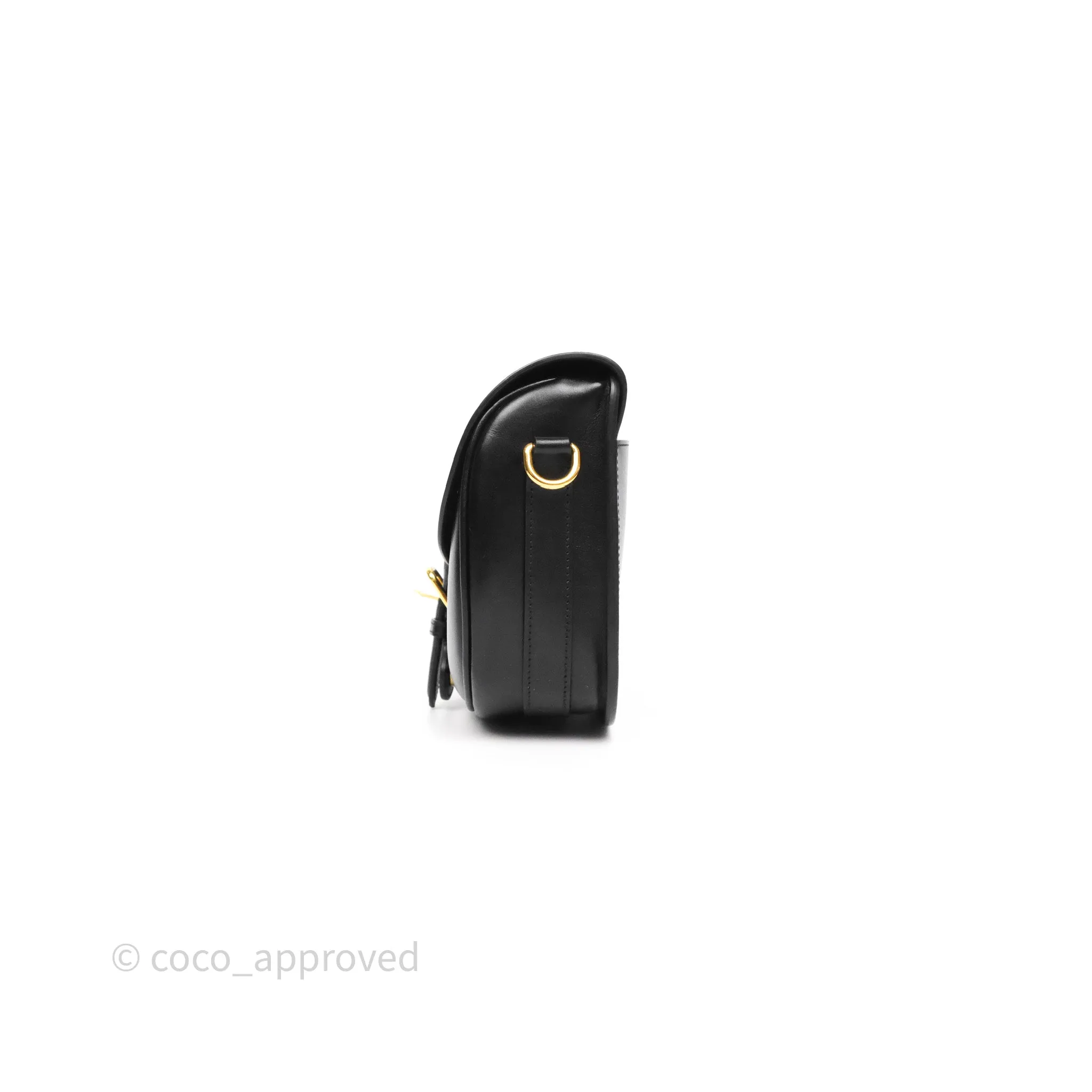Dior Medium Bobby Flap Black Box Calfskin
