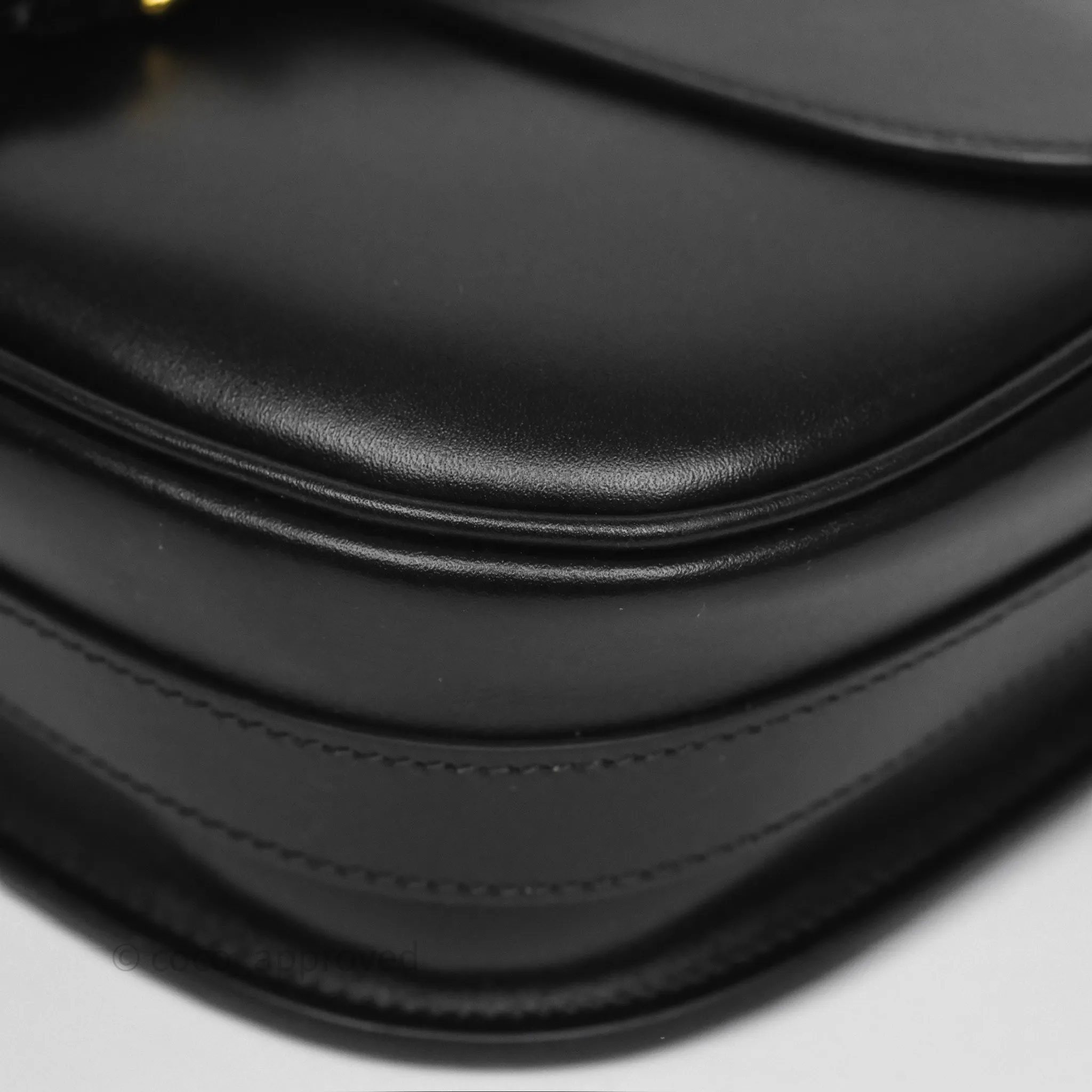 Dior Medium Bobby Flap Black Box Calfskin