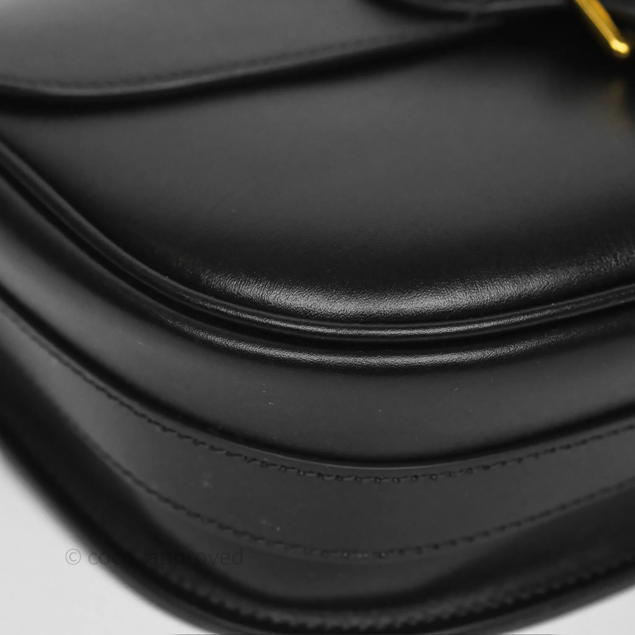 Dior Medium Bobby Flap Black Box Calfskin