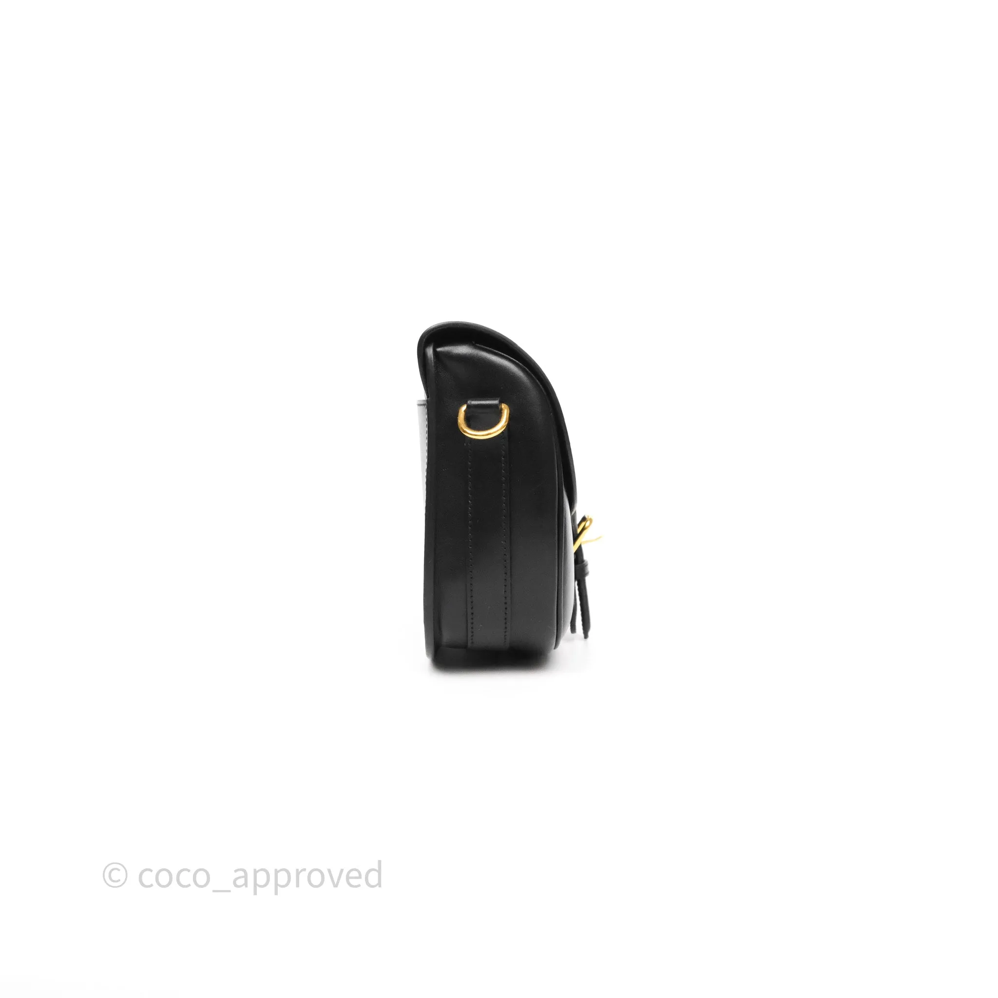 Dior Medium Bobby Flap Black Box Calfskin