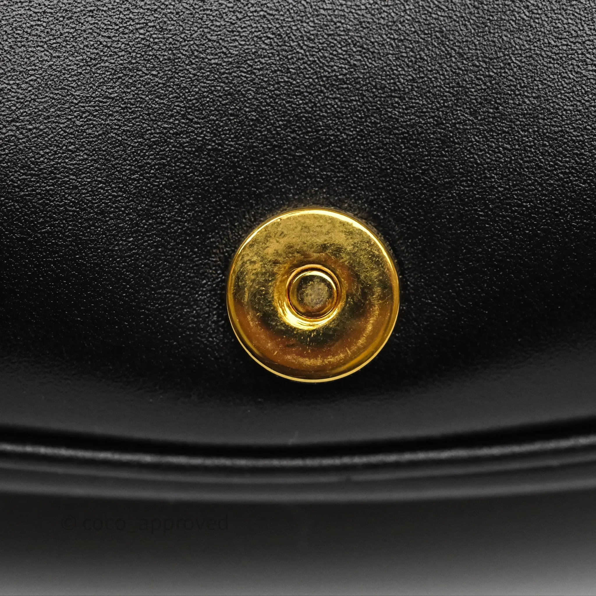 Dior Medium Bobby Flap Black Box Calfskin