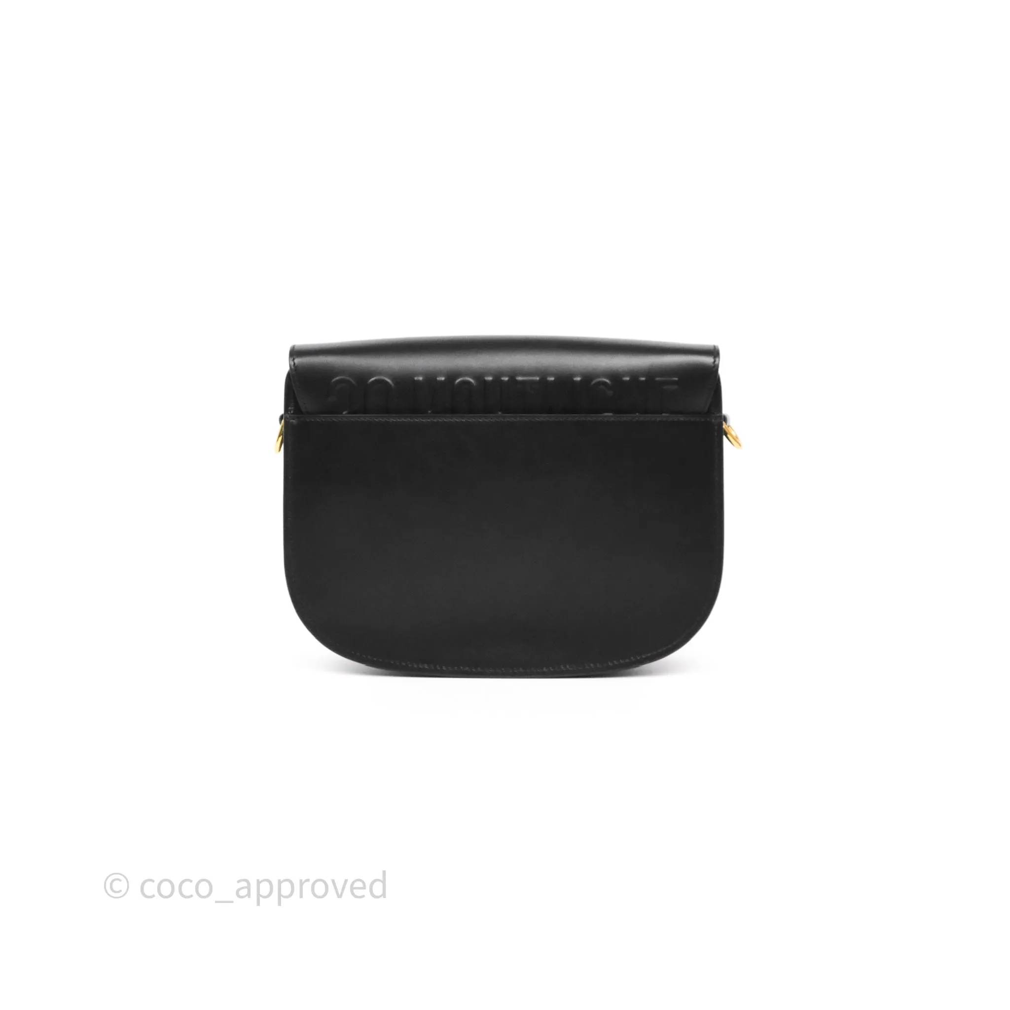 Dior Medium Bobby Flap Black Box Calfskin