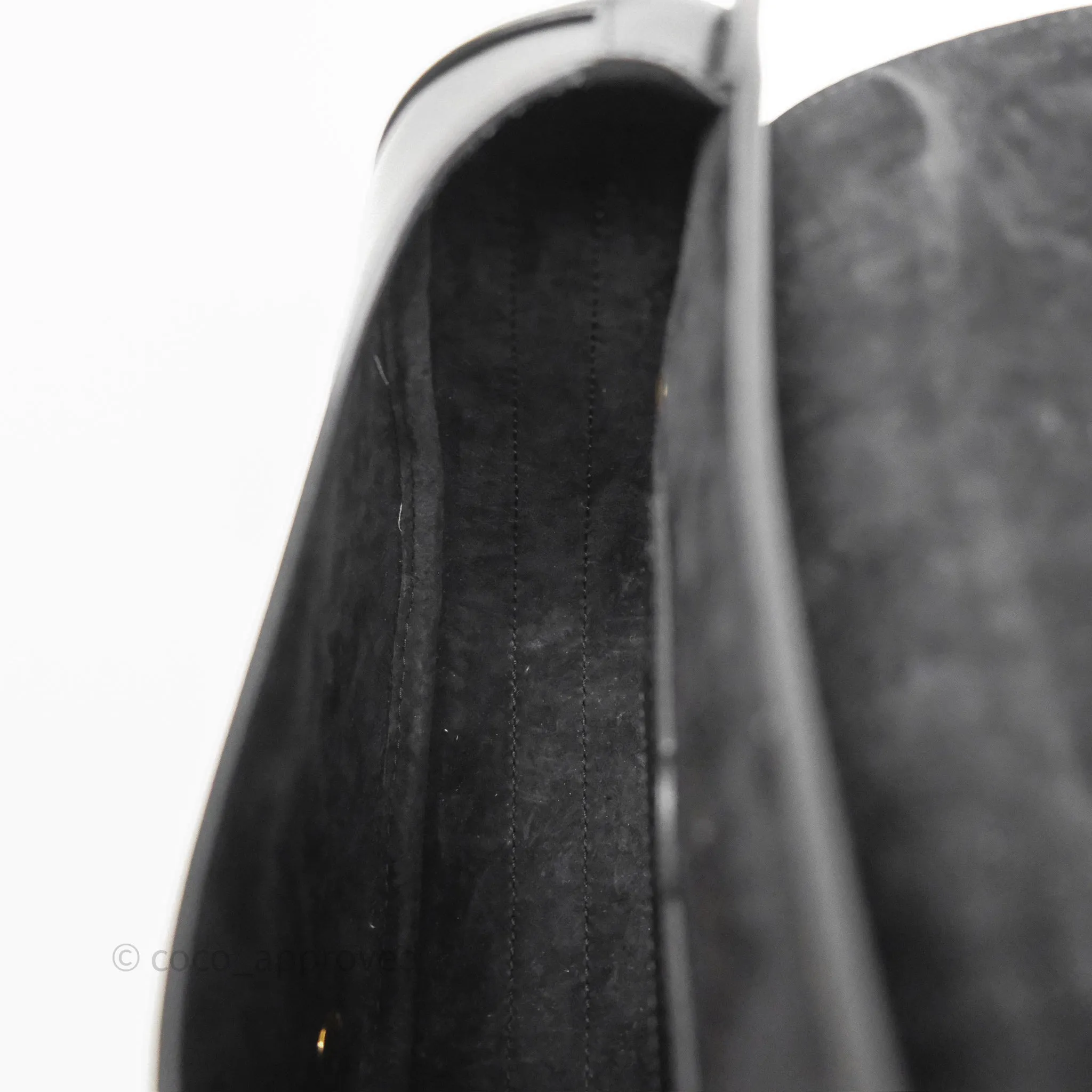 Dior Medium Bobby Flap Black Box Calfskin