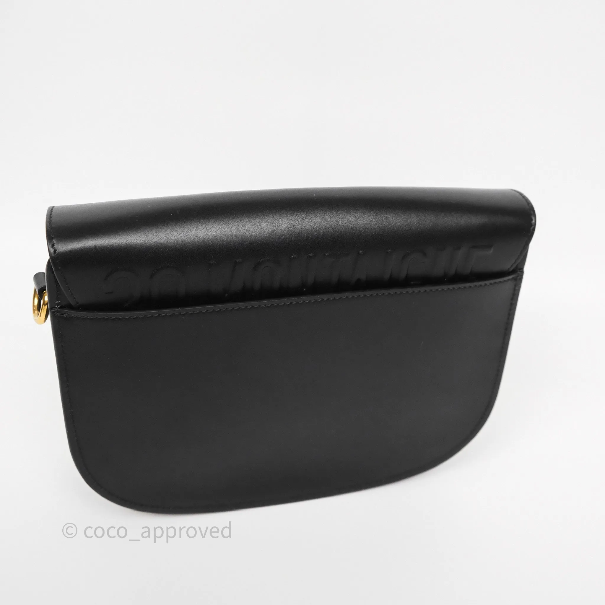 Dior Medium Bobby Flap Black Box Calfskin