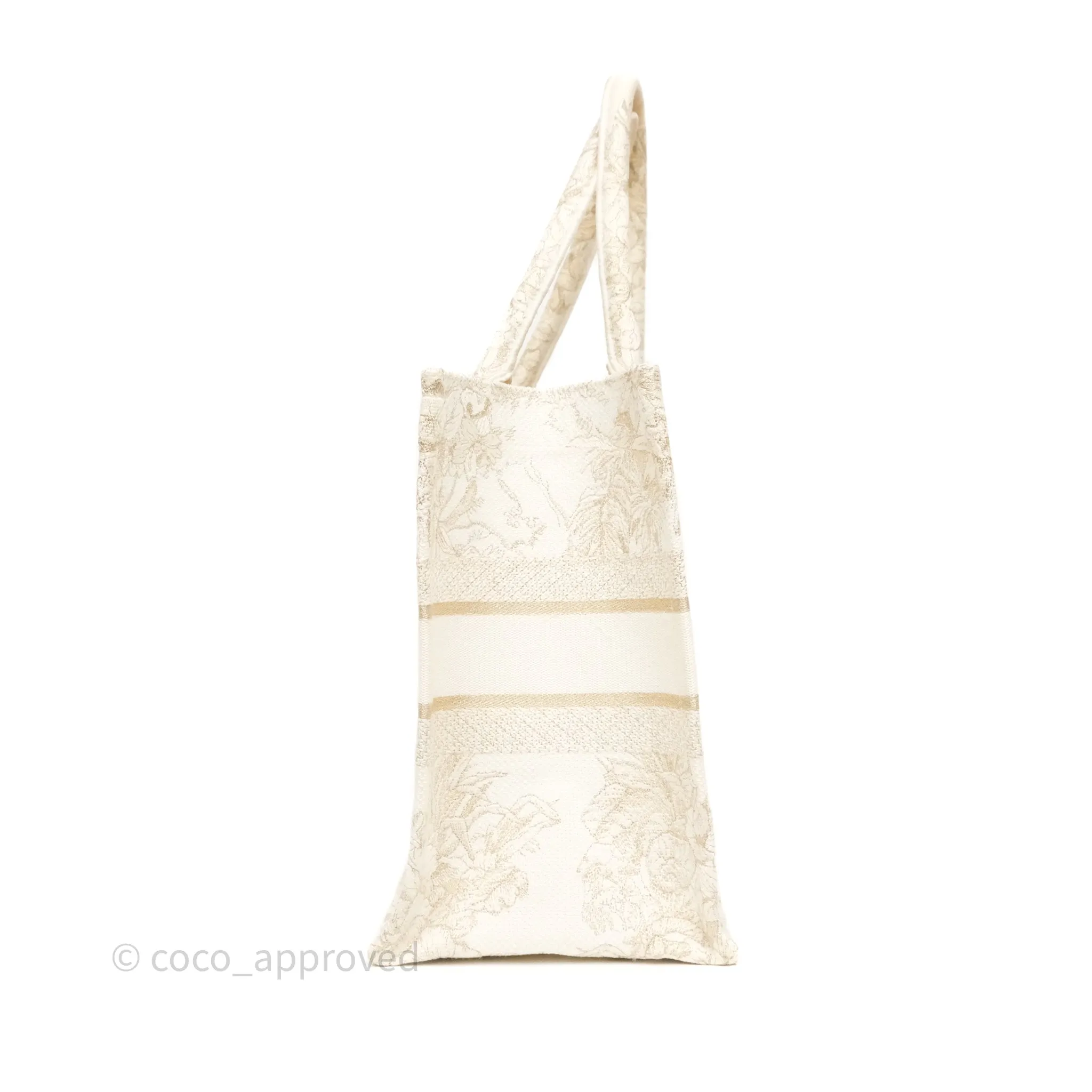 Dior Medium Book Tote Dior Rve d'Infini Embroidery with Gold-Tone Metallic Thread