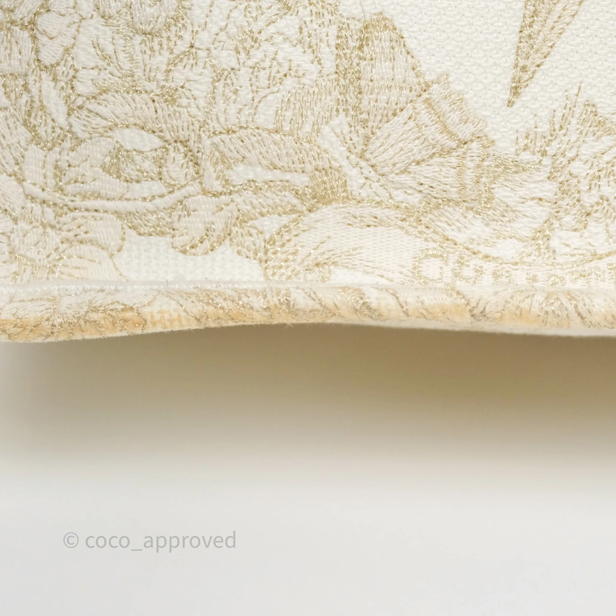 Dior Medium Book Tote Dior Rve d'Infini Embroidery with Gold-Tone Metallic Thread