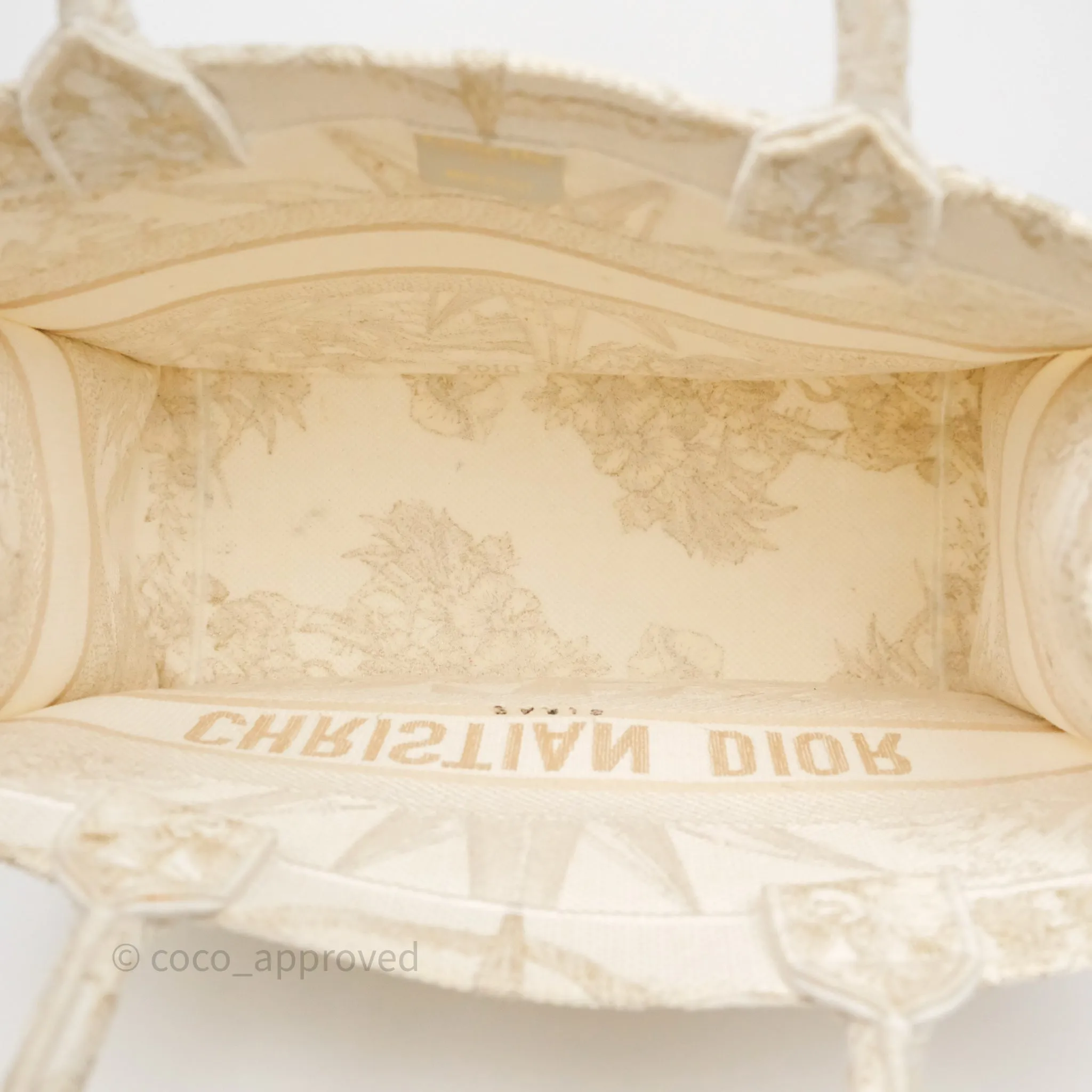 Dior Medium Book Tote Dior Rve d'Infini Embroidery with Gold-Tone Metallic Thread