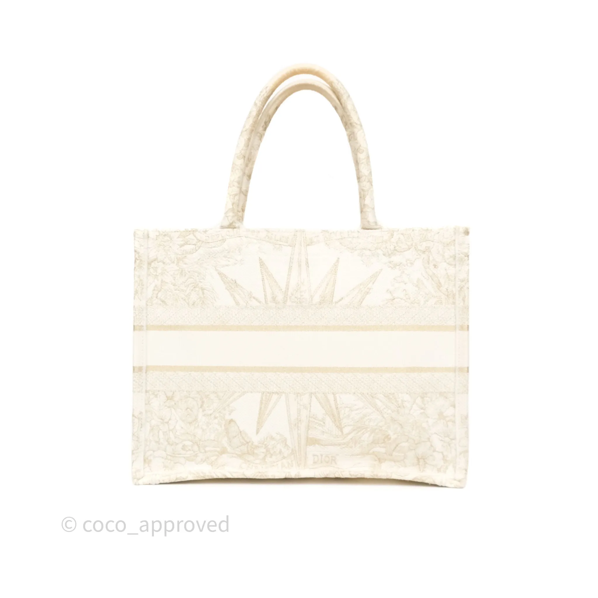 Dior Medium Book Tote Dior Rve d'Infini Embroidery with Gold-Tone Metallic Thread