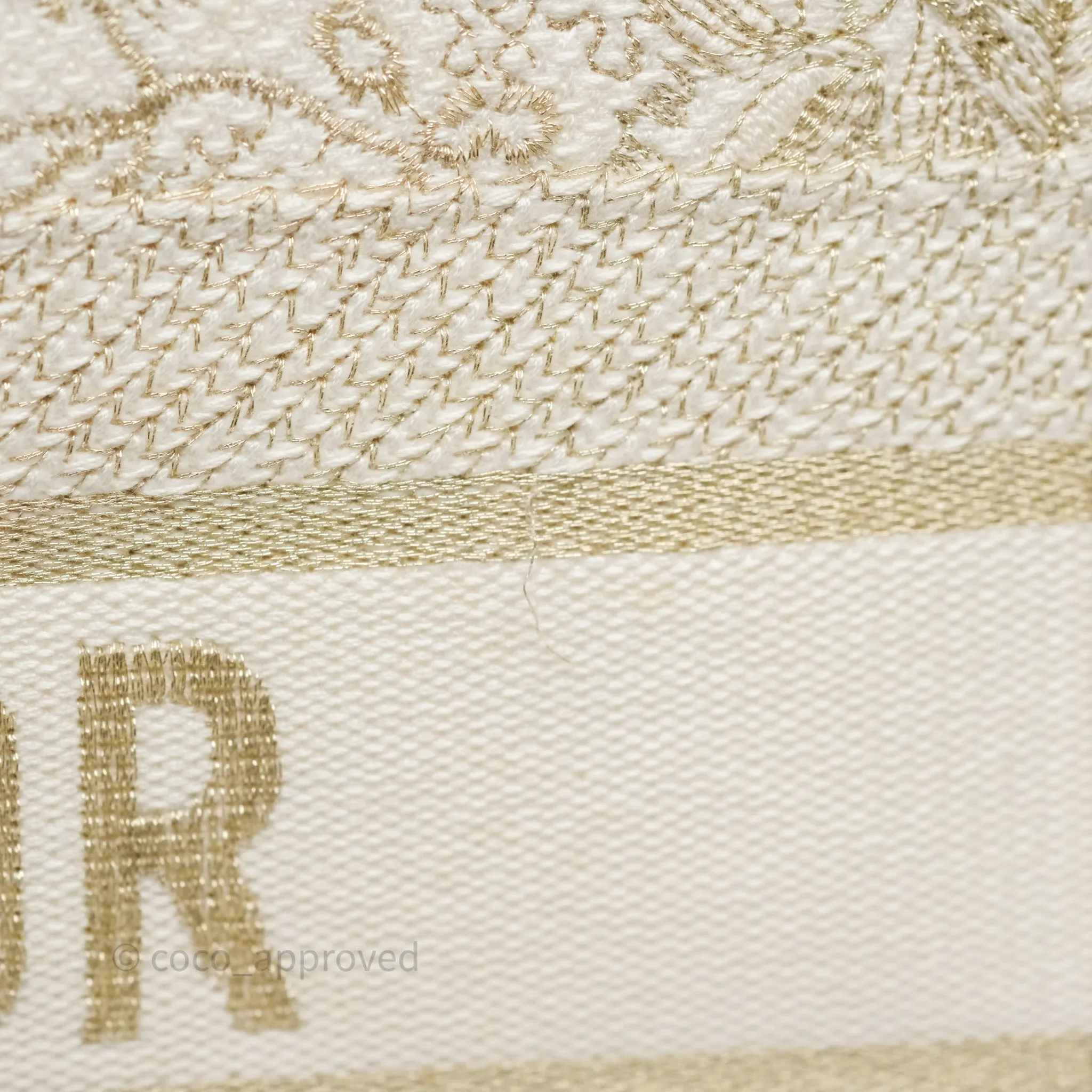 Dior Medium Book Tote Dior Rve d'Infini Embroidery with Gold-Tone Metallic Thread