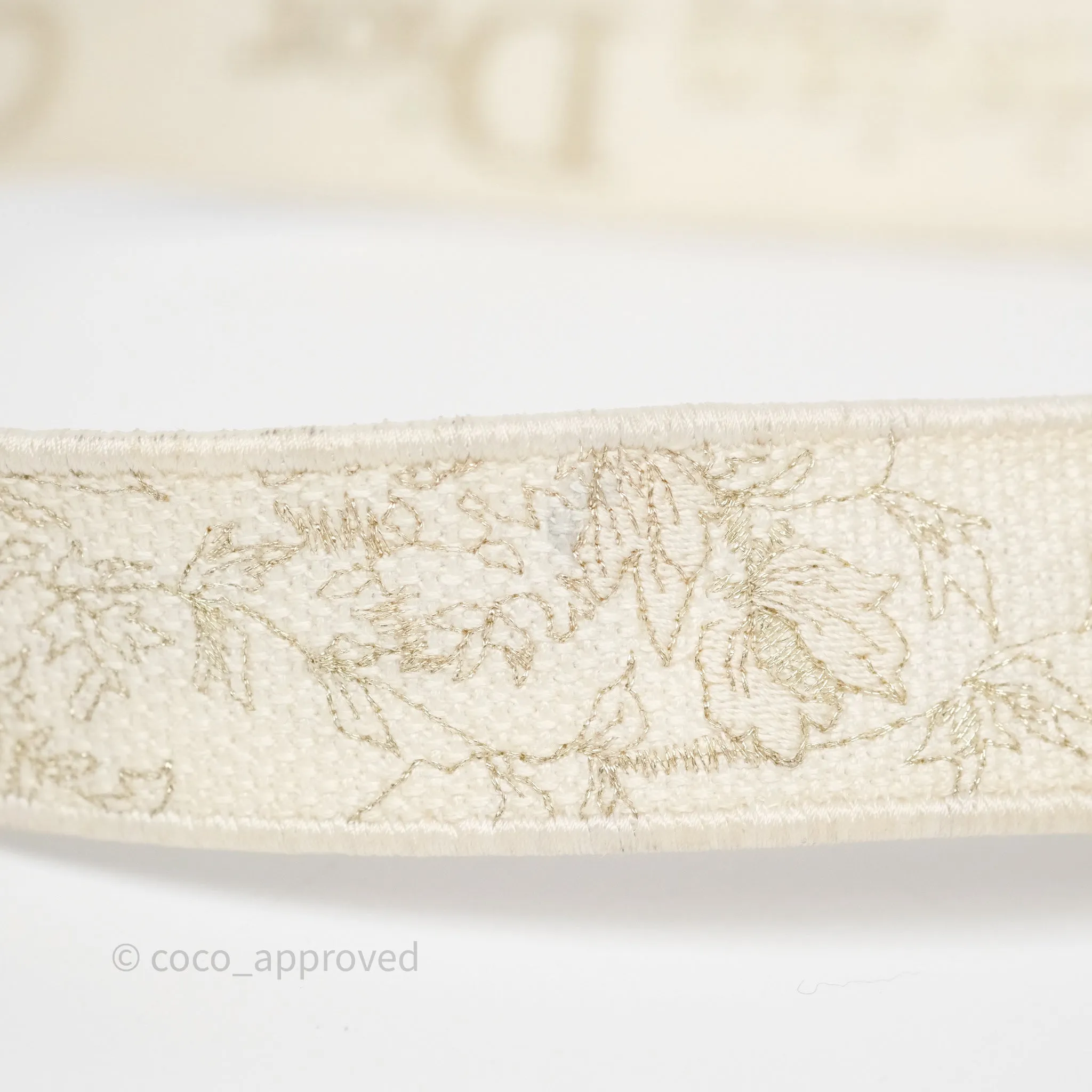 Dior Medium Lady D-Joy Bag Dior Jardin d'Hiver Embroidery White