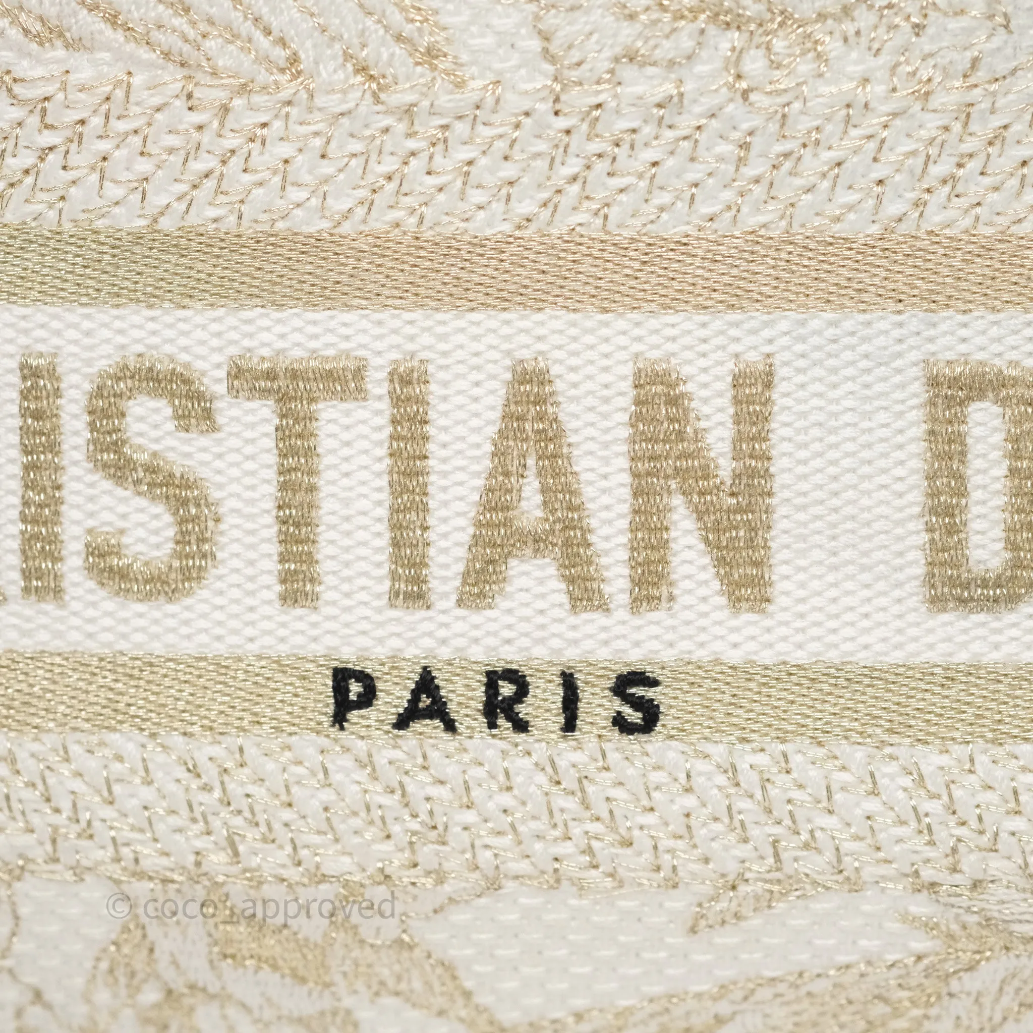 Dior Medium Lady D-Joy Bag Dior Jardin d'Hiver Embroidery White