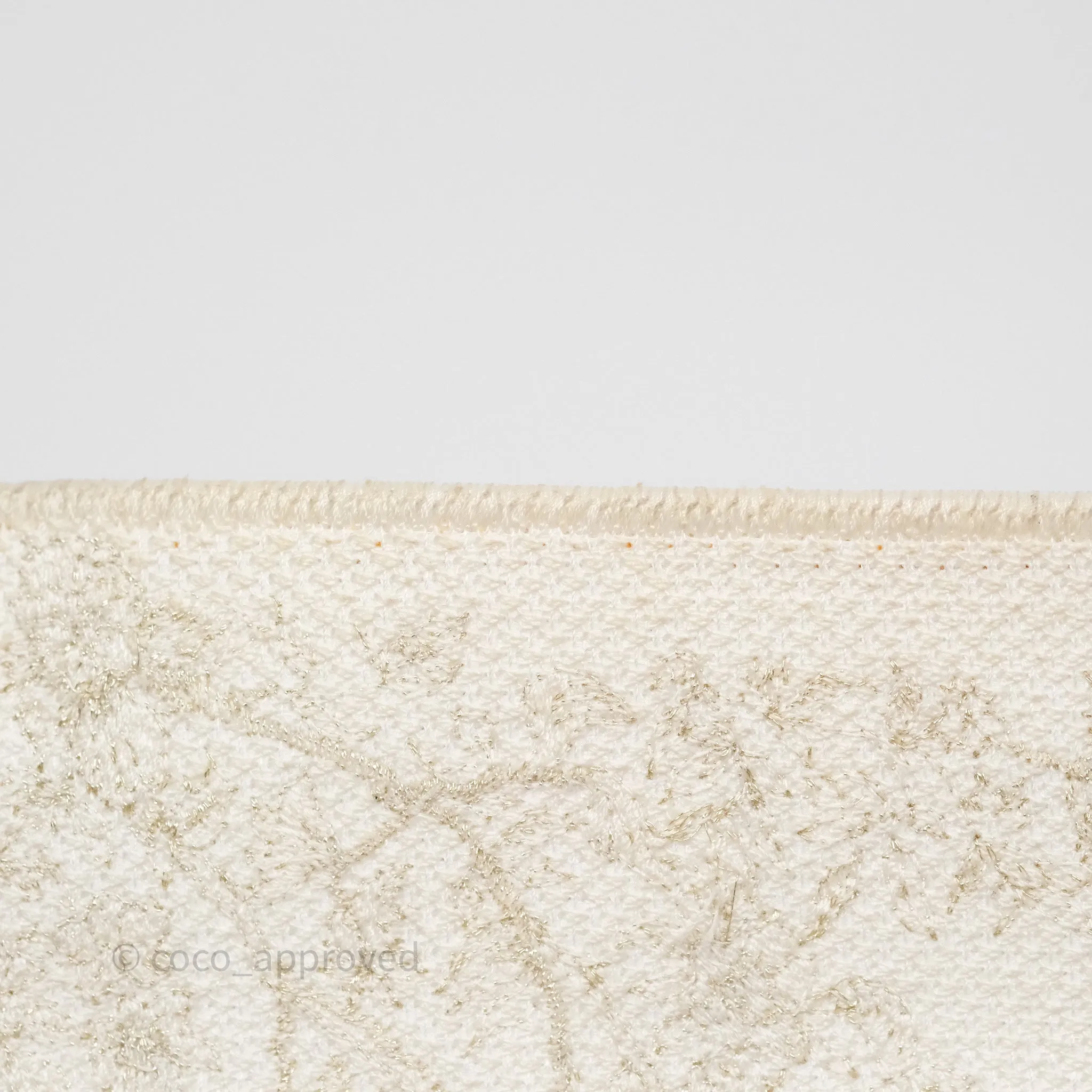 Dior Medium Lady D-Joy Bag Dior Jardin d'Hiver Embroidery White