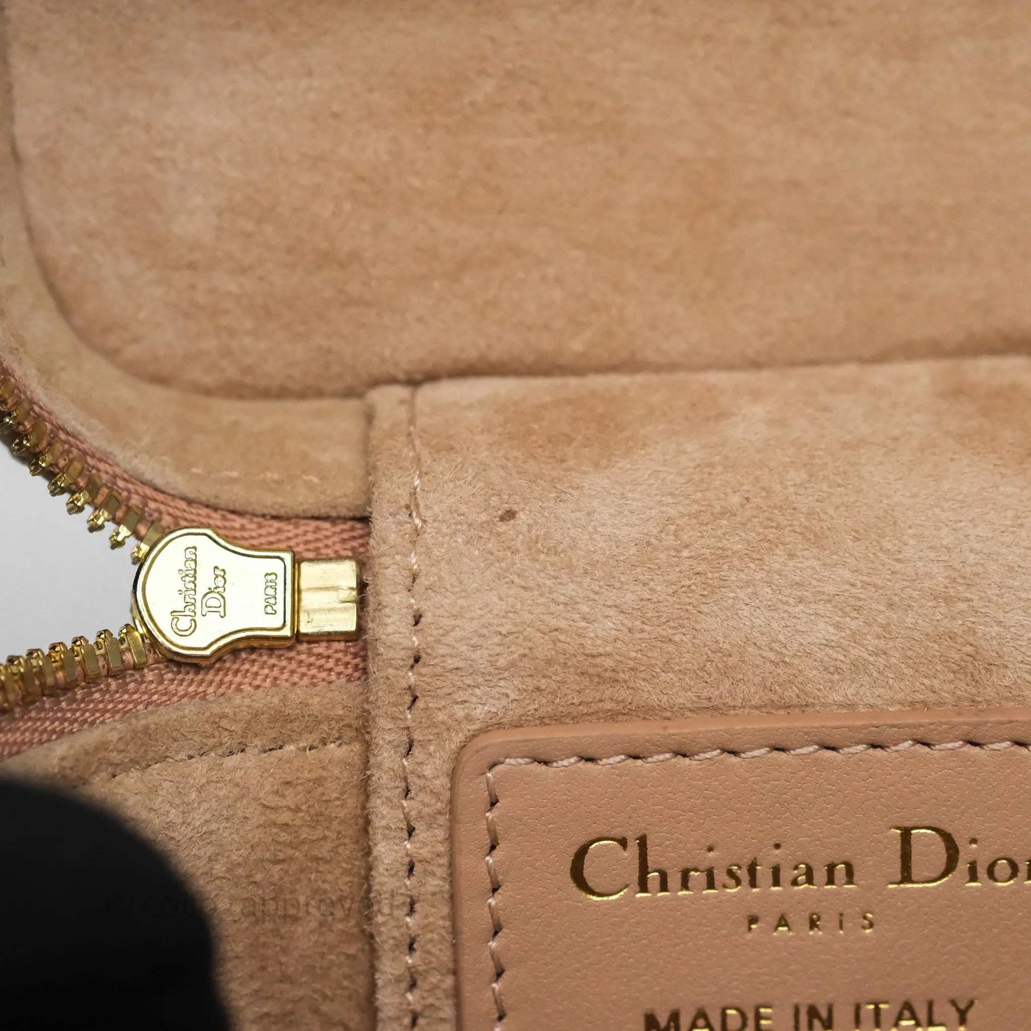 Dior Micro Lady Dior Vanity Case Rose Des Vents Pink Cannage Lambskin