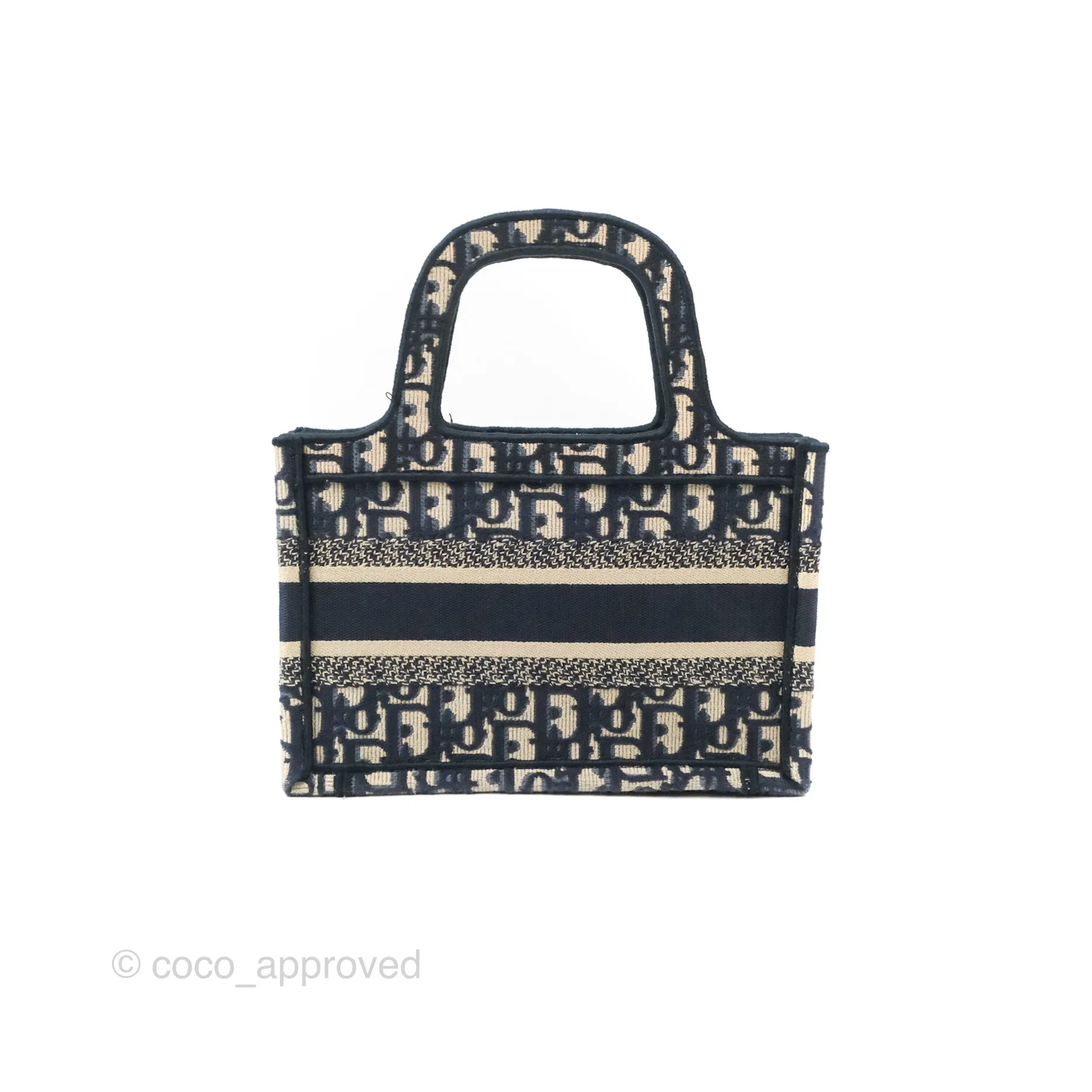 Dior Mini Book Tote Blue Oblique