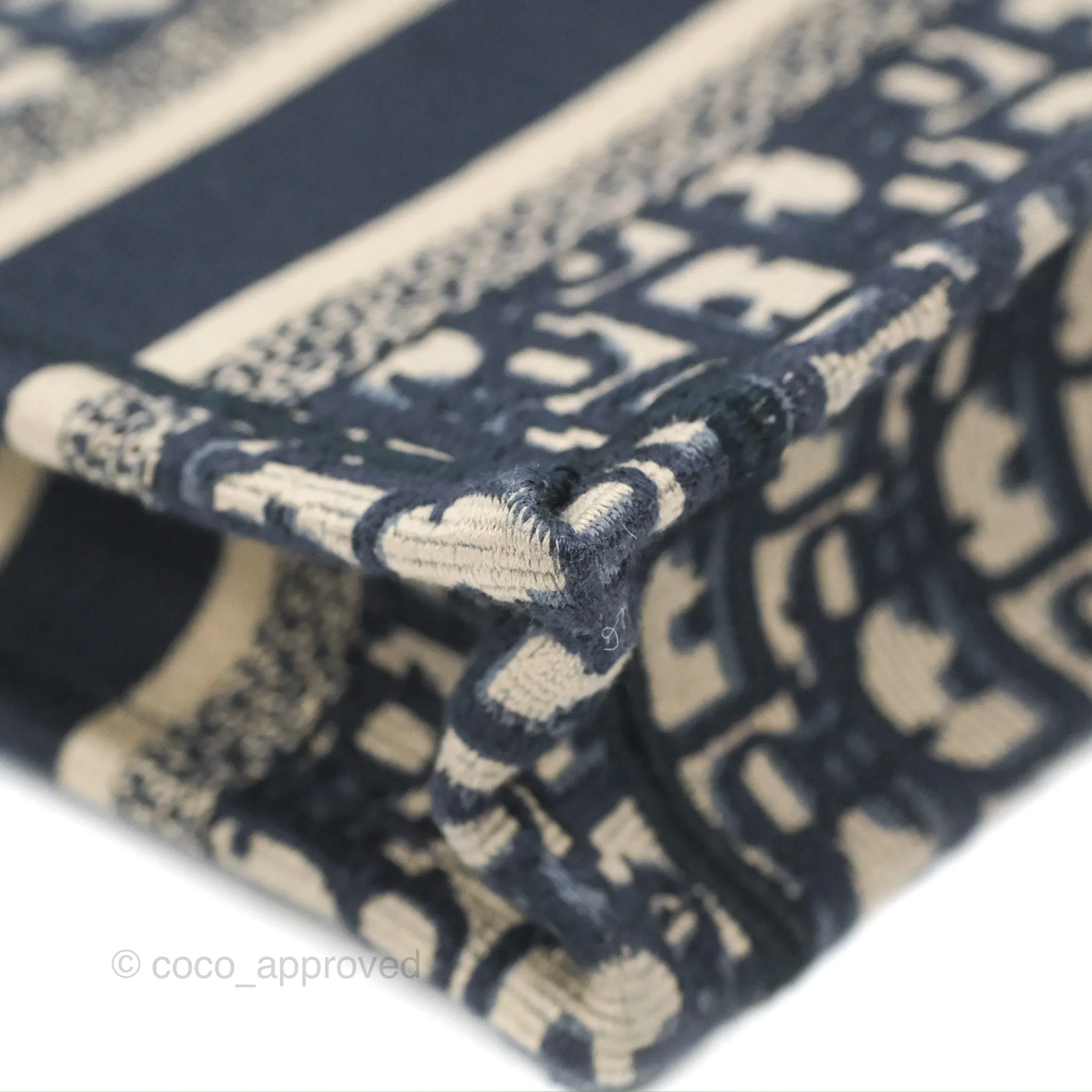 Dior Mini Book Tote Blue Oblique