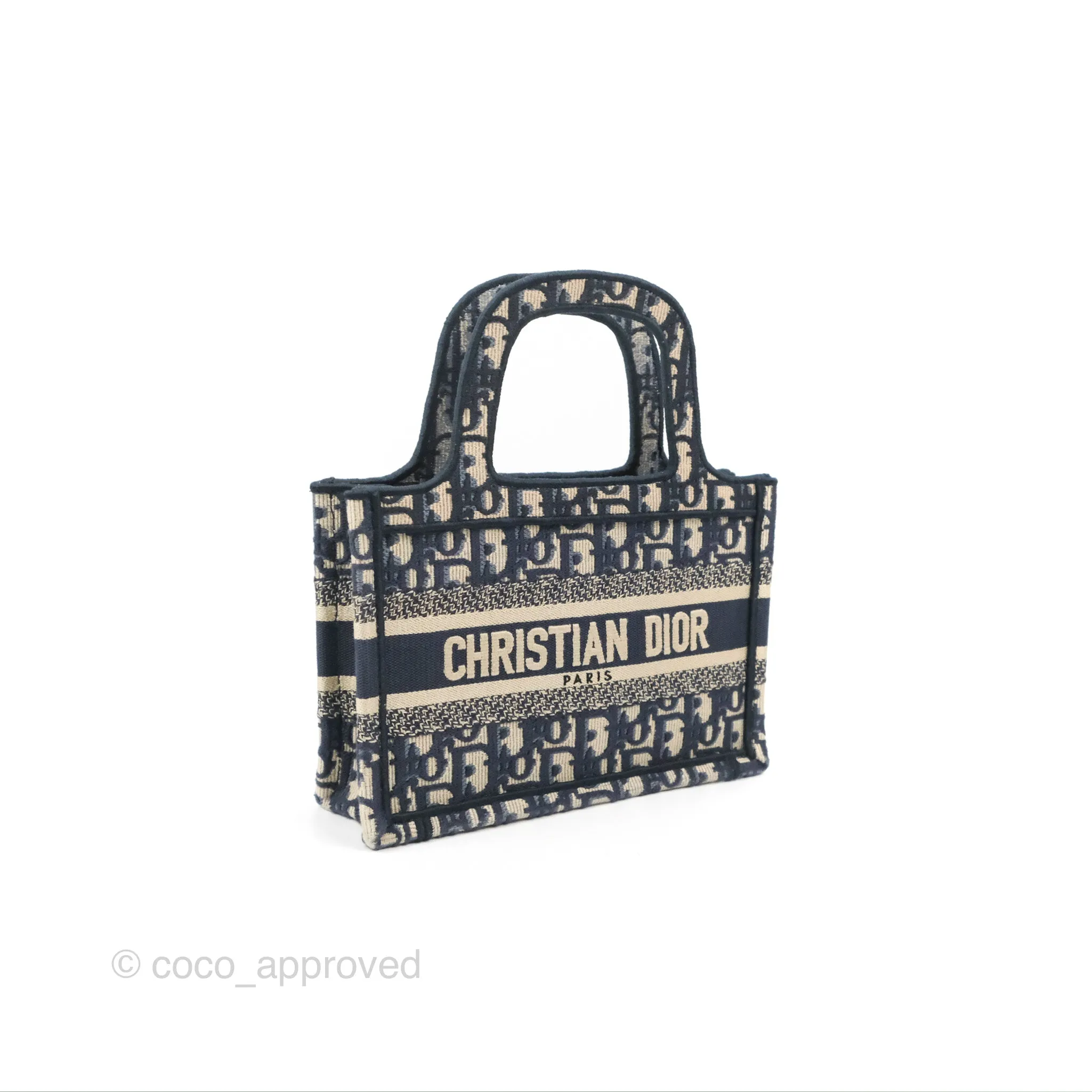Dior Mini Book Tote Blue Oblique