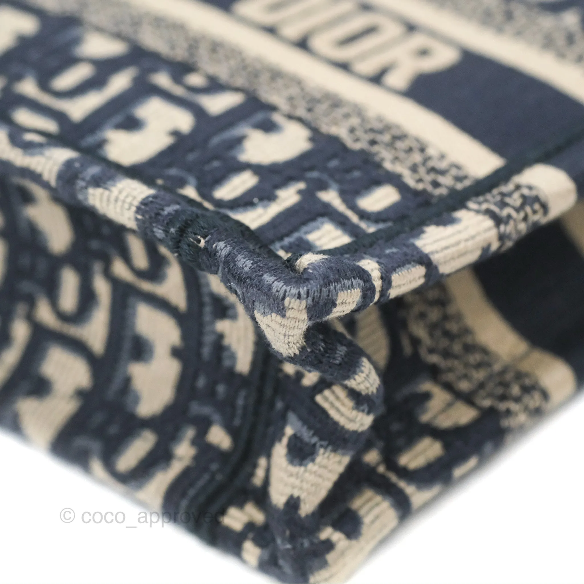 Dior Mini Book Tote Blue Oblique