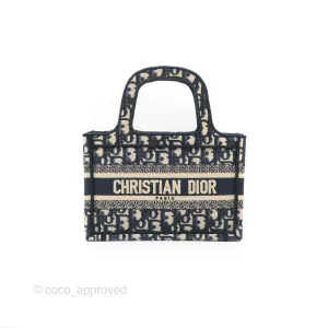 Dior Mini Book Tote Blue Oblique