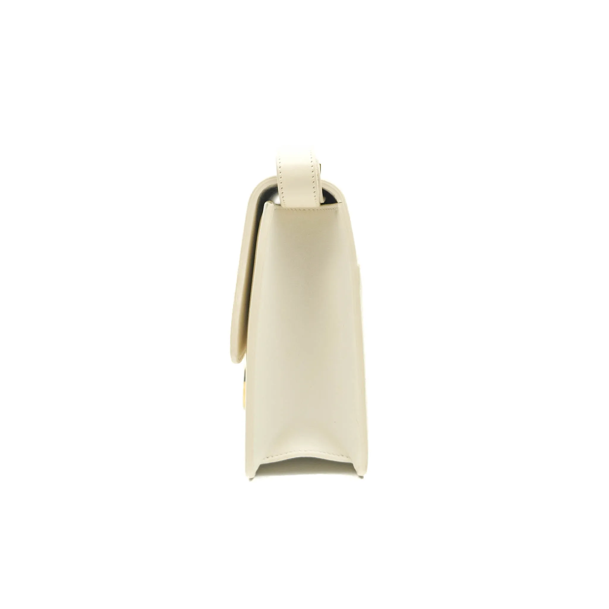 Dior Montaigne 30 Ivory Box Calfskin Gold Hardware