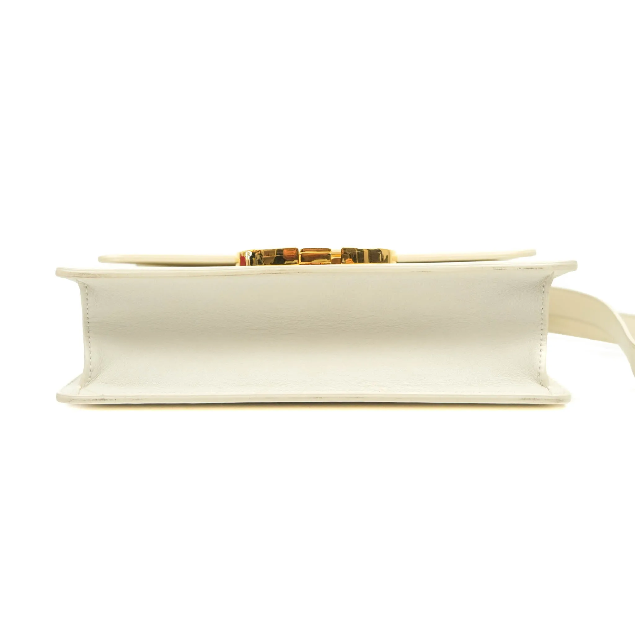 Dior Montaigne 30 Ivory Box Calfskin Gold Hardware