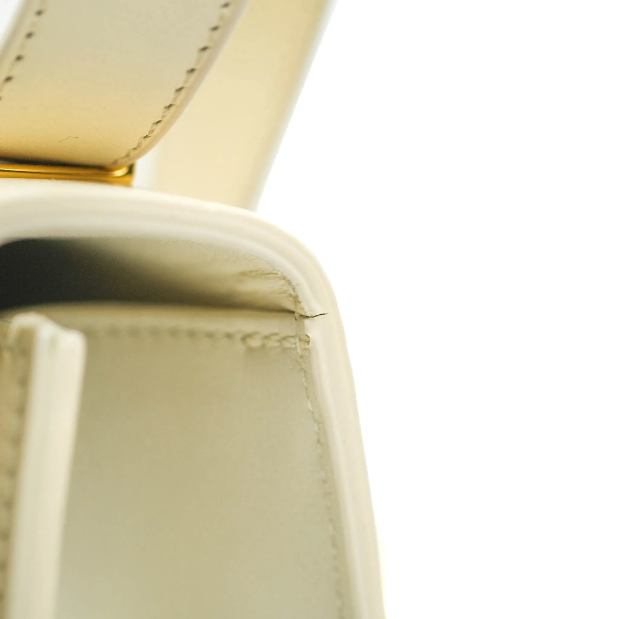 Dior Montaigne 30 Ivory Box Calfskin Gold Hardware