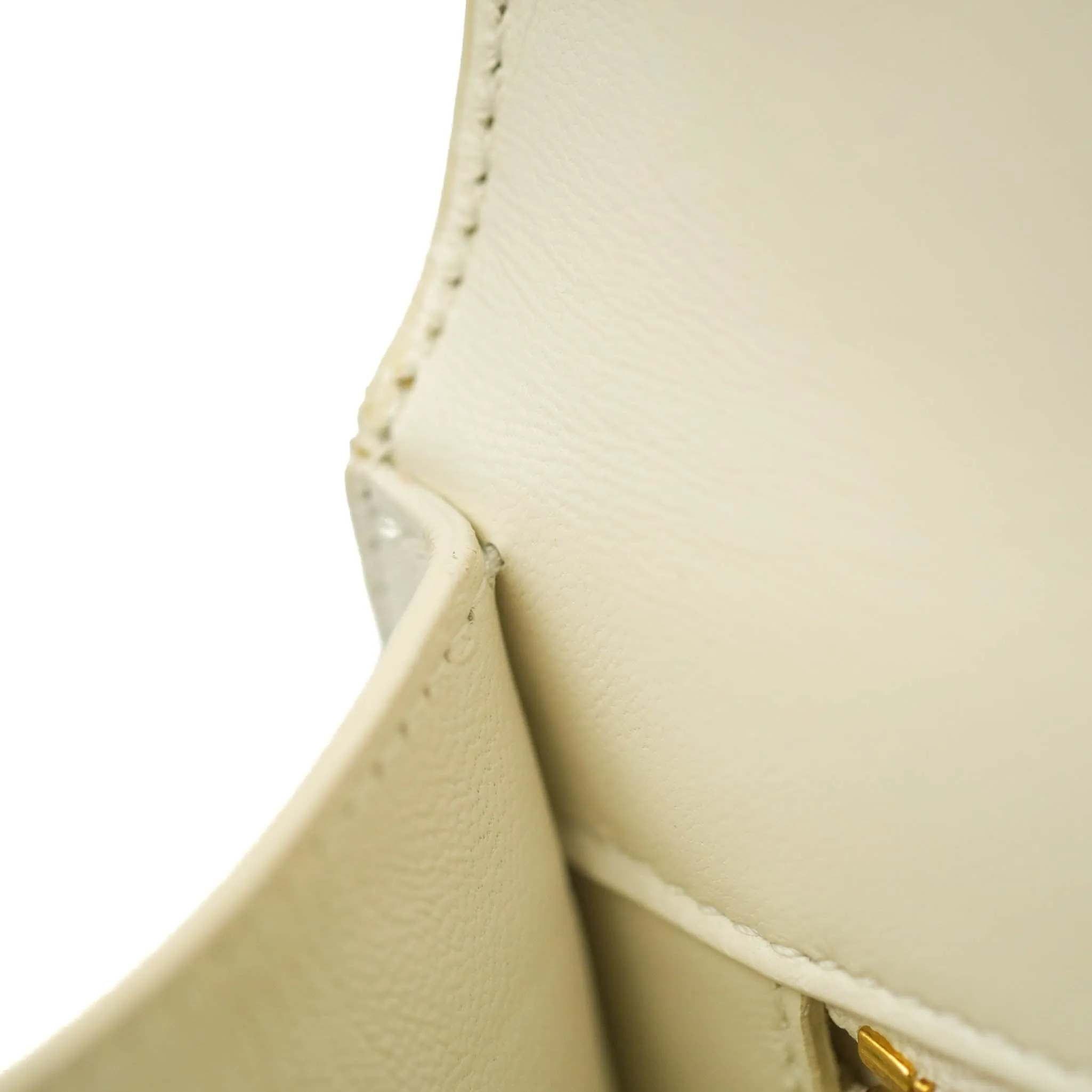 Dior Montaigne 30 Ivory Box Calfskin Gold Hardware