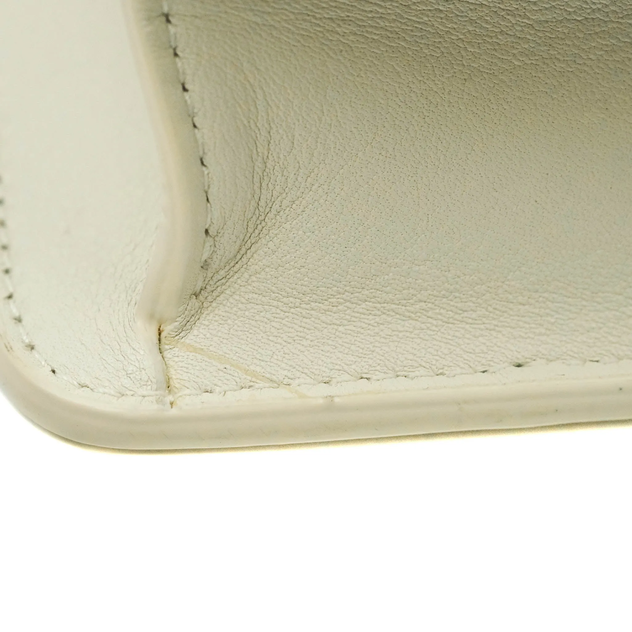 Dior Montaigne 30 Ivory Box Calfskin Gold Hardware