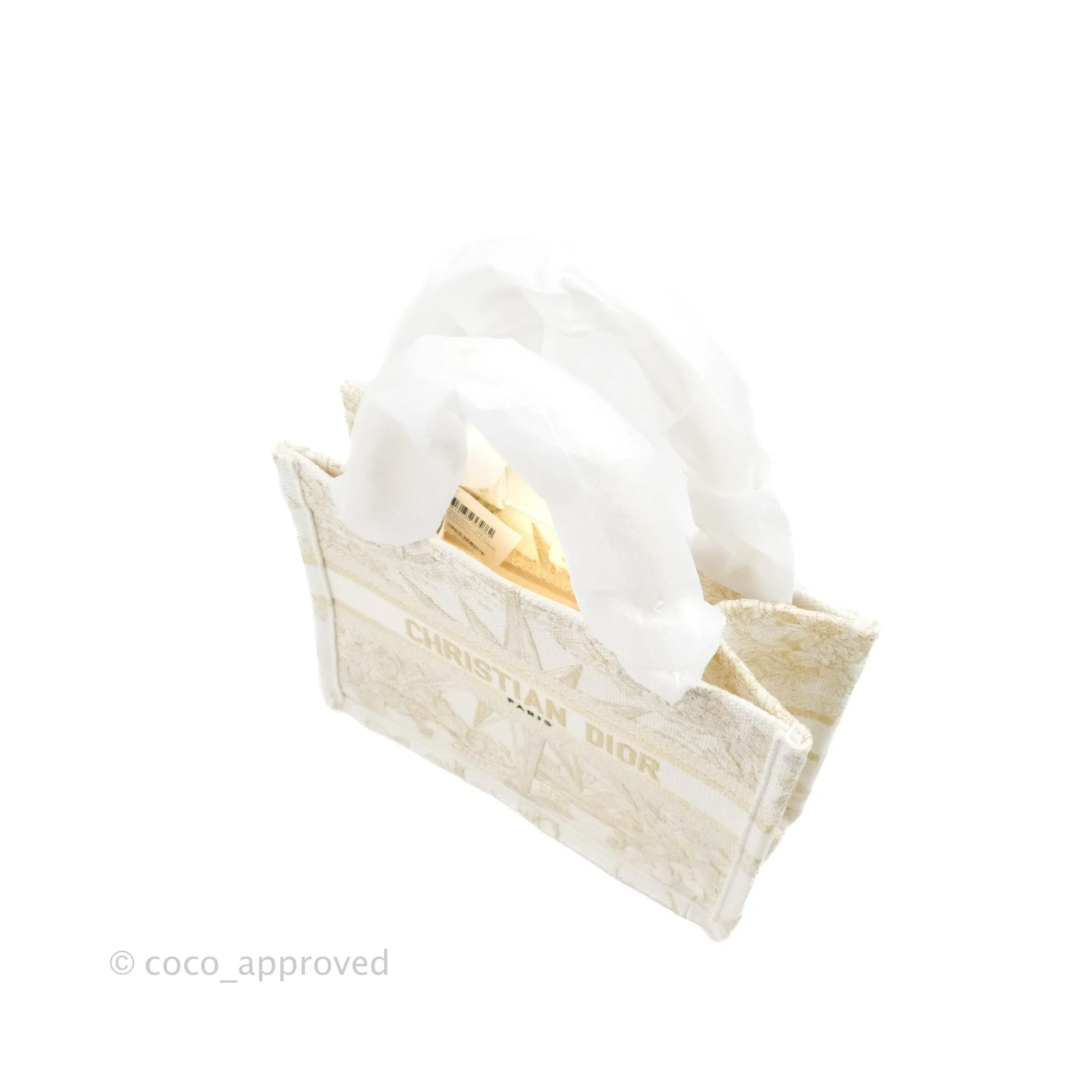 Dior Small Book Tote Dior Rve d'Infini Embroidery with Gold-Tone Metallic Thread