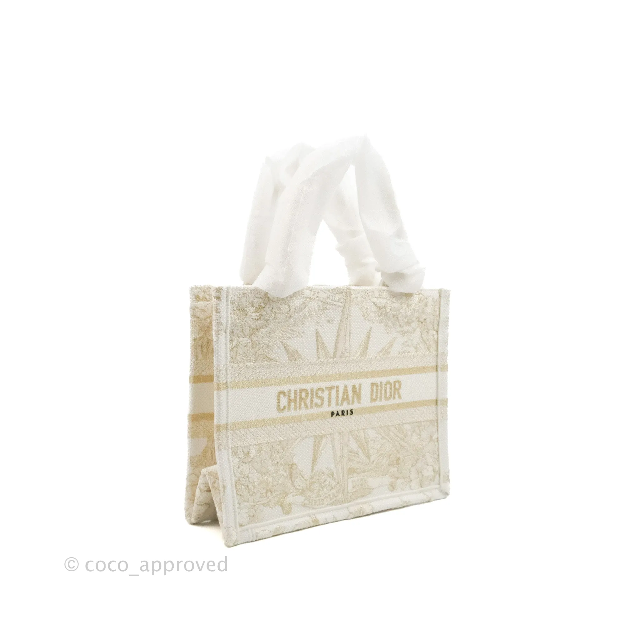 Dior Small Book Tote Dior Rve d'Infini Embroidery with Gold-Tone Metallic Thread