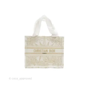 Dior Small Book Tote Dior Rve d'Infini Embroidery with Gold-Tone Metallic Thread