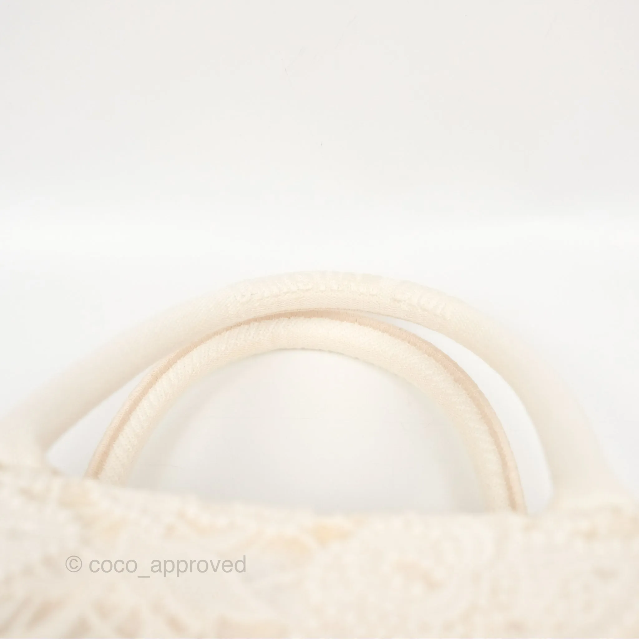 Dior Small Book Tote Natural Macram-Effect Embroidery