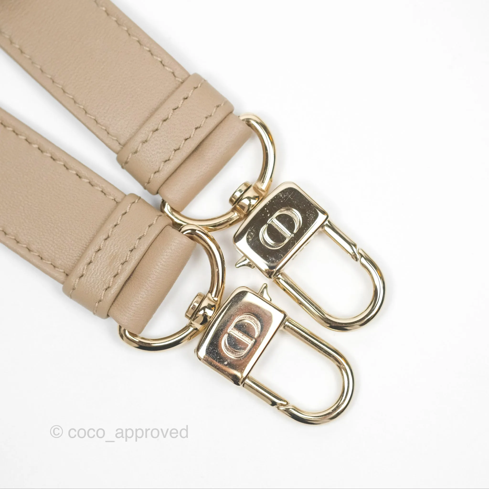 Dior Small Lady D-Joy Bag Beige Lambskin Cannage Gold Hardware