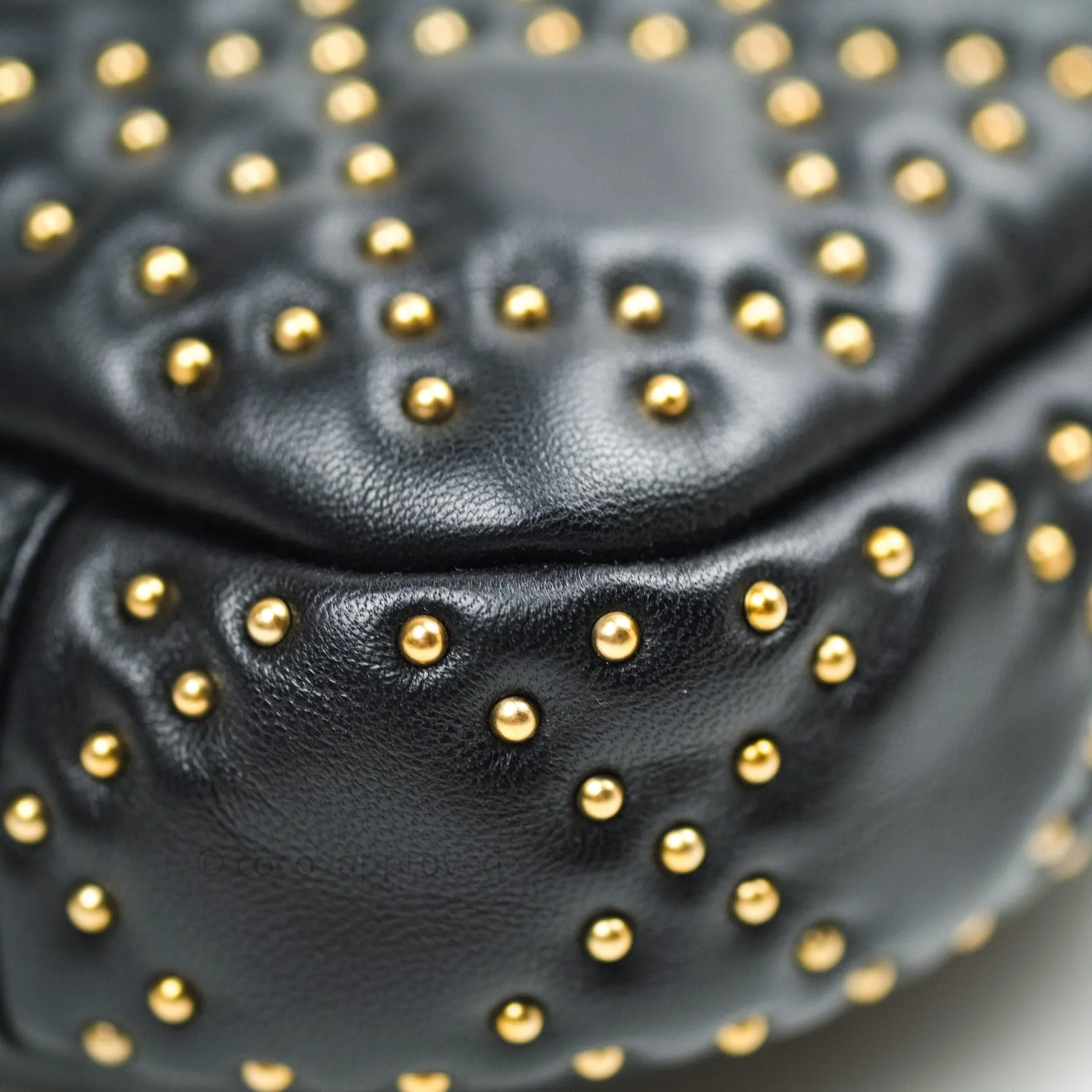 Dior Studded Lambskin Diorquake Clutch Bag