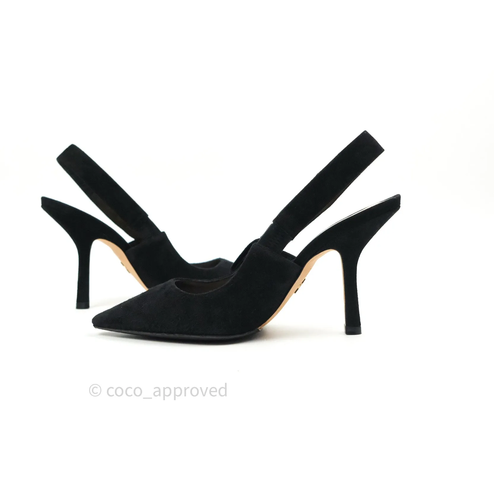 Dior Suede Black Heels Size 36