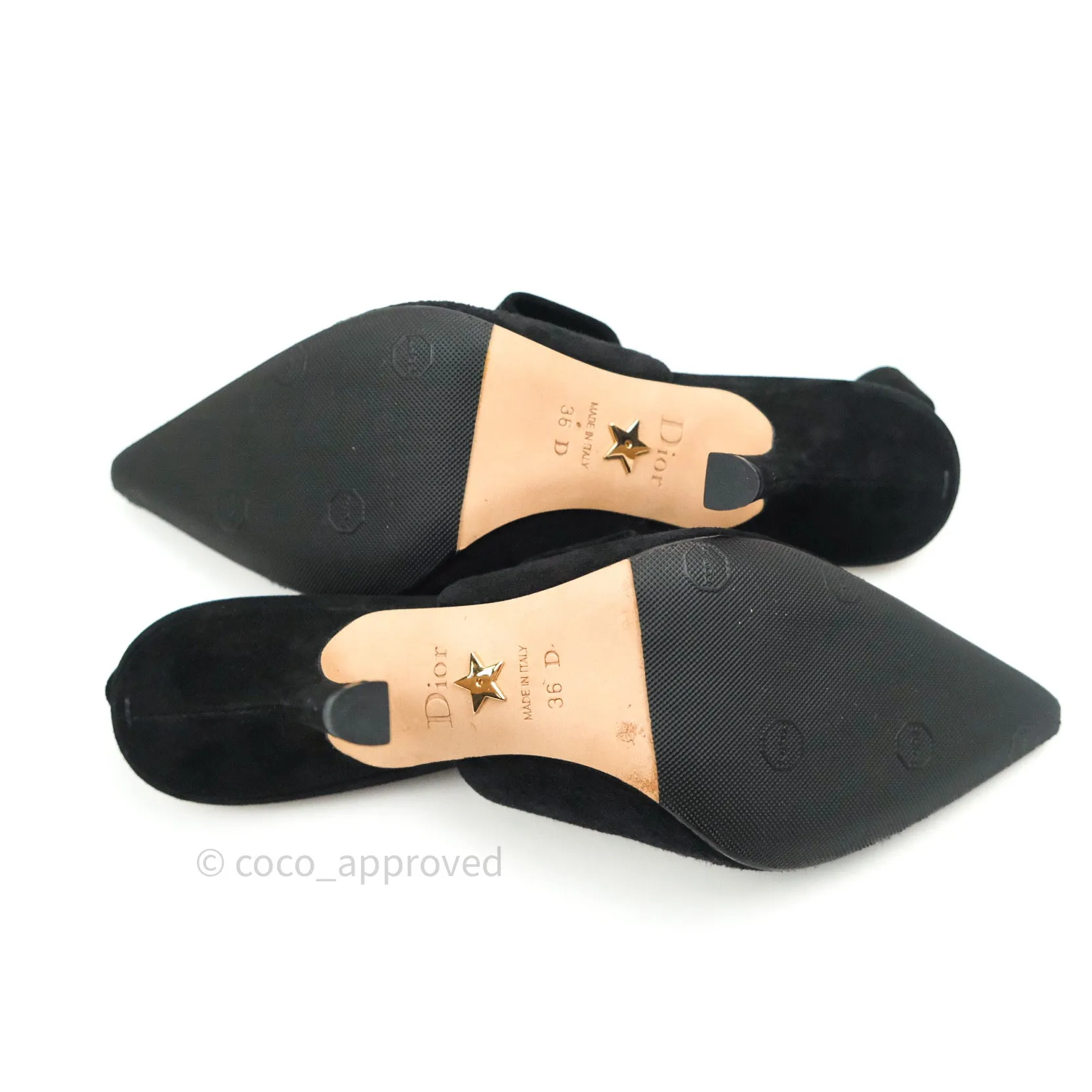 Dior Suede Black Heels Size 36